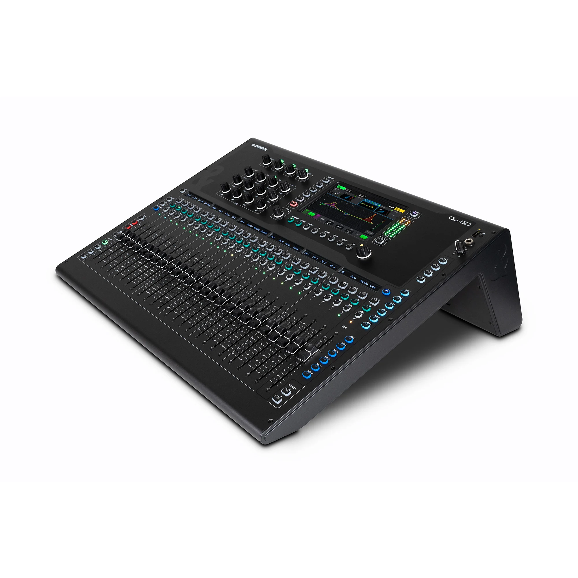 Allen & Heath Qu-6 professional digital mixing console with 25 motorized faders and 7-inch touchscreen