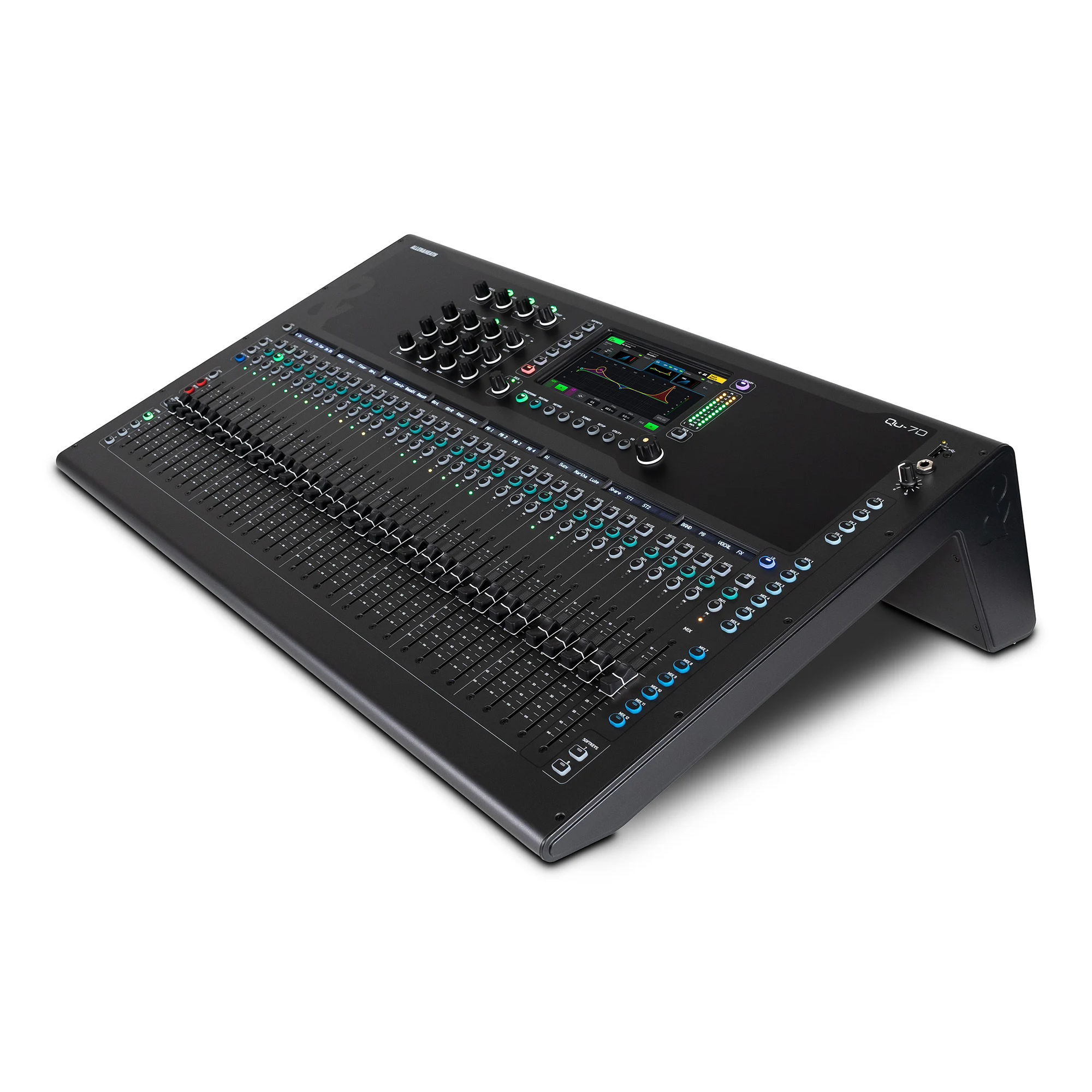Allen & Heath Qu-7D professional digital mixing console with 33 motorized faders and 7-inch touchscreen