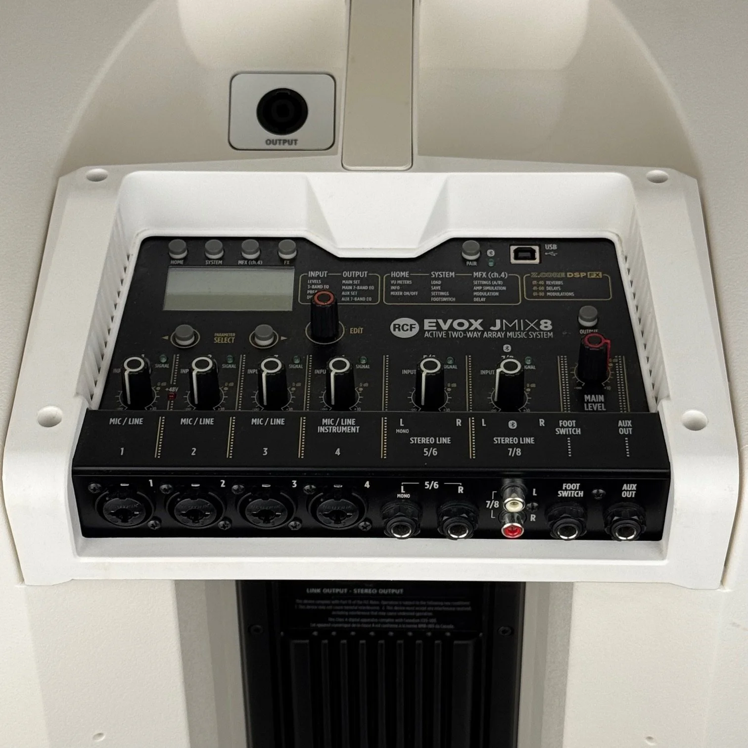 RCF Evox Jmix 8 (WHITE) power speaker (open box)