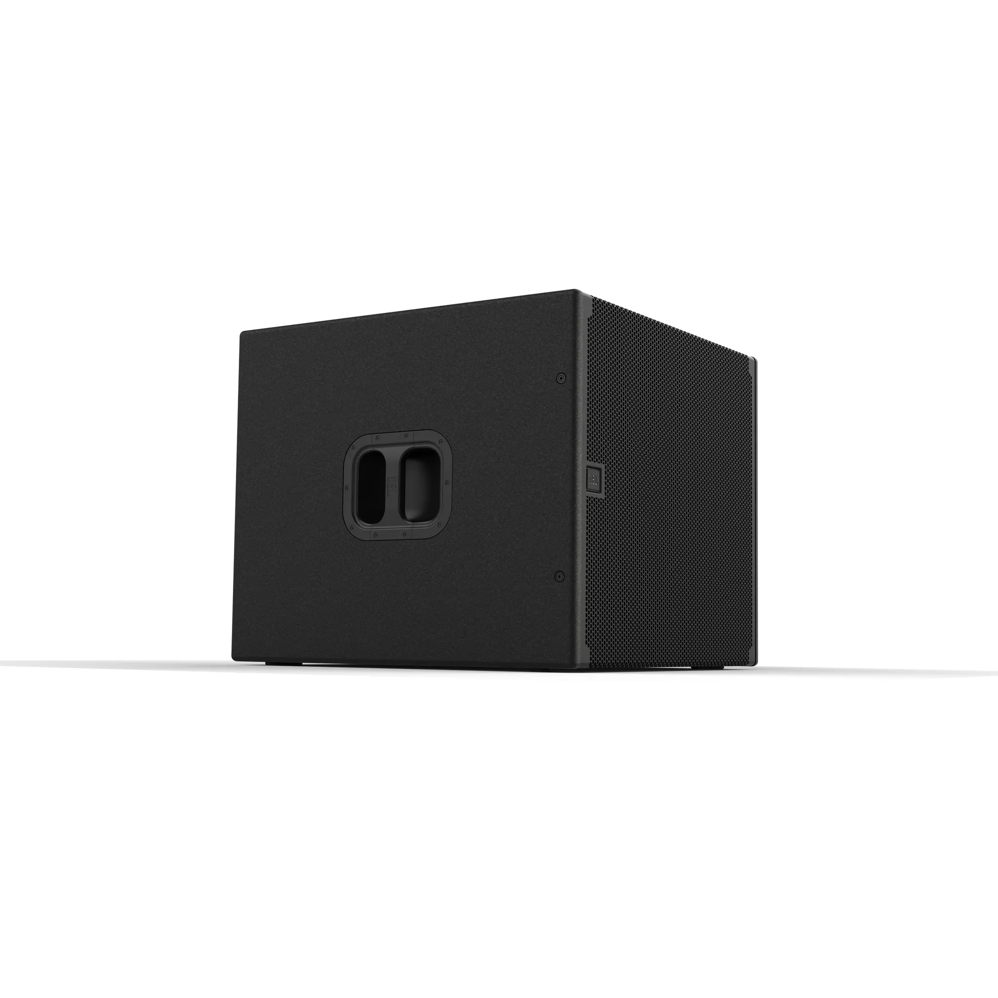 JBL SRX918S single 18-inch powered subwoofer with Differential Drive®, 1,100W Class‑D power, deep low‑frequency output, and full DSP control for pro audio systems. JBL SRX 918S front right.png