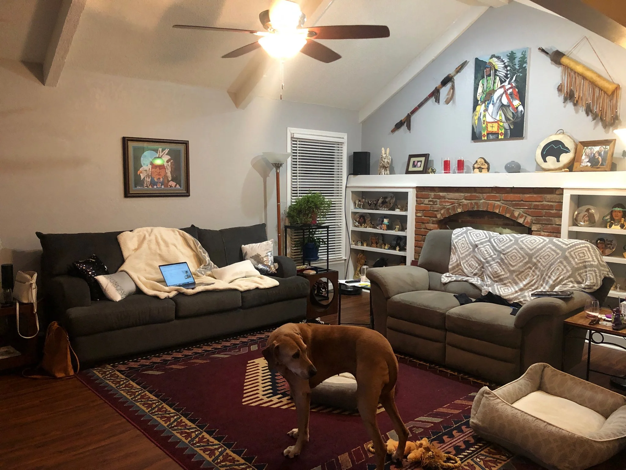 Outdated Living Room Before Remodel