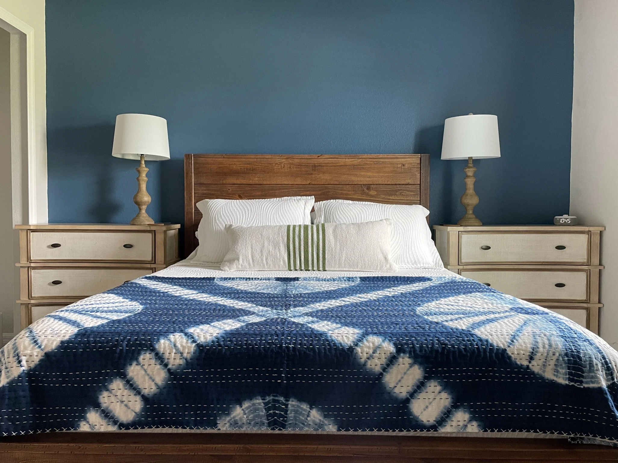 Blue Bedroom Design Singer Interiors Kantha Throw Budget Friendly E-Designer