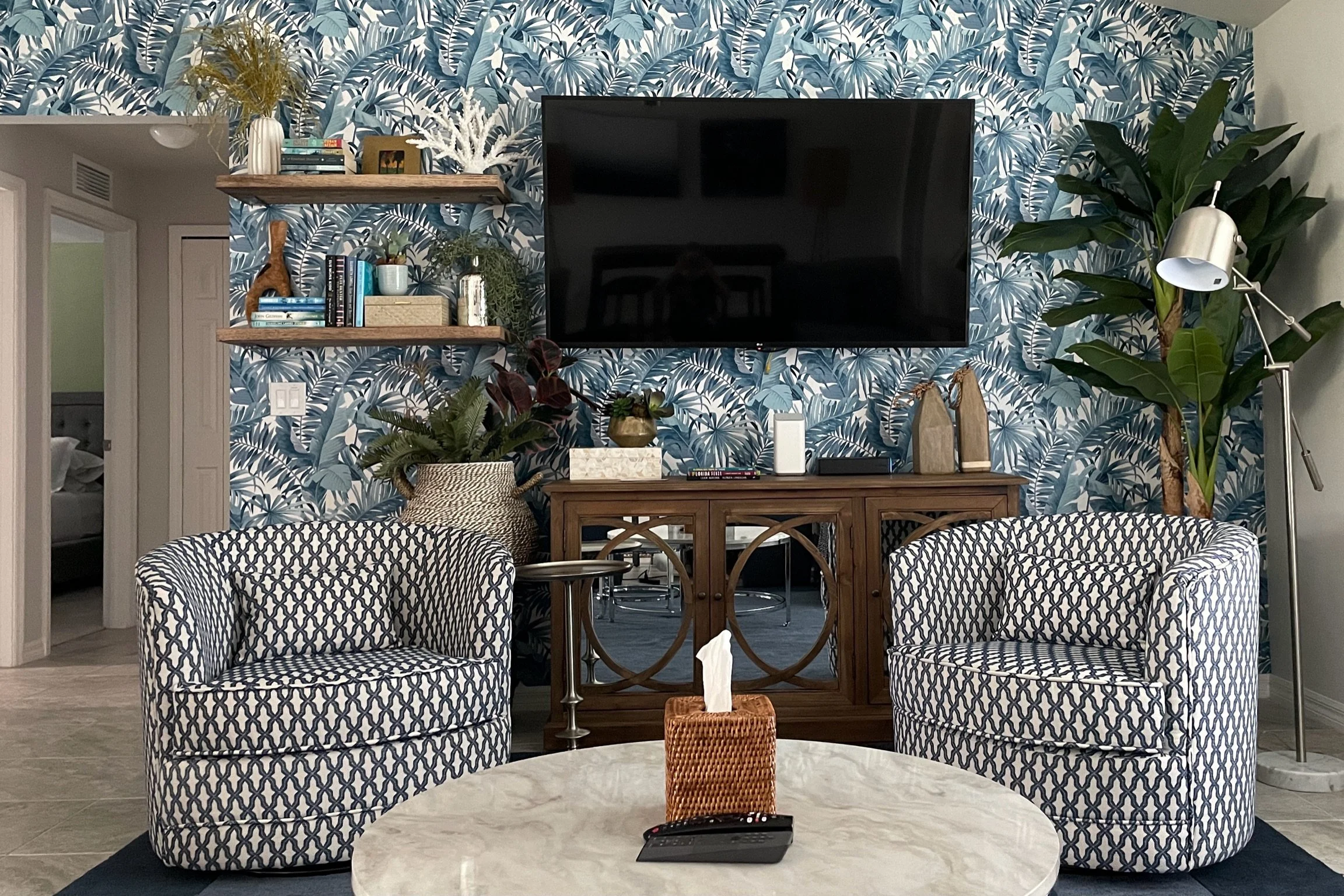 Coastal Living Room Vacation Rental Home Designer Singer Interiors Sarasota Florida