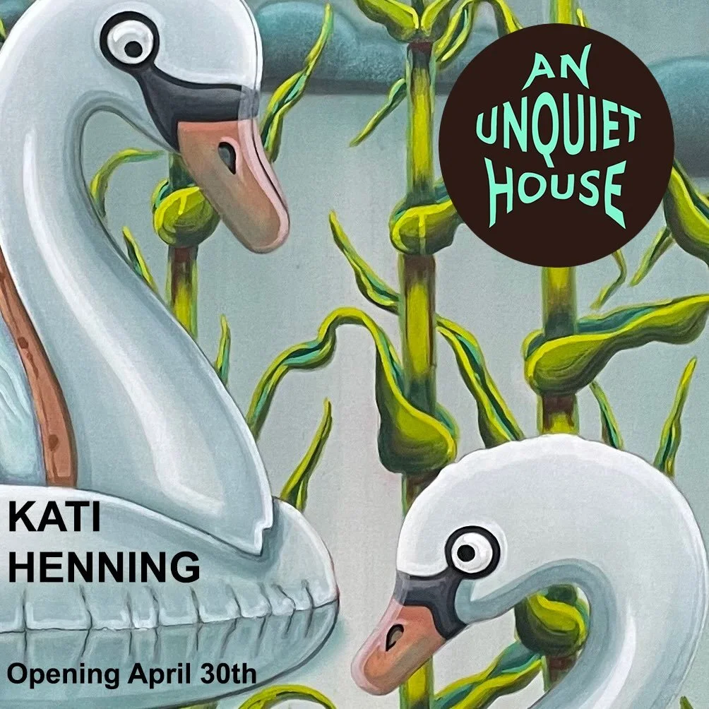 Save the date for Kati Henning&rsquo;s upcoming show An Unquiet House!
Opening reception April 30th, 6-8pm

#KatiHenning #diefirmanyc #soloshow #womanartist #femalepainter