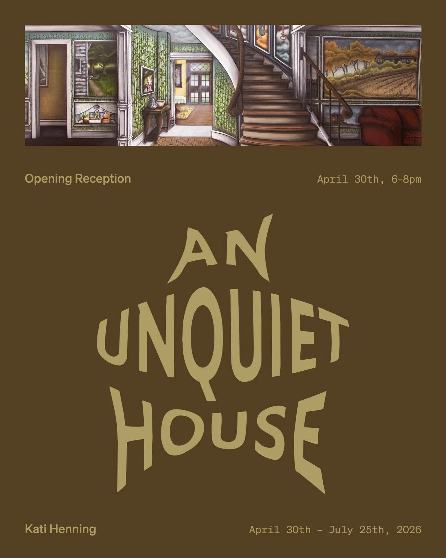 Join us tomorrow from 6-8pm for the opening reception of Kati Henning&rsquo;s debut exhibition An Unquiet House! 

Press release and viewing room are linked in bio

#KatiHenning #diefirmanyc #soloshow #womanartist #femalepainter