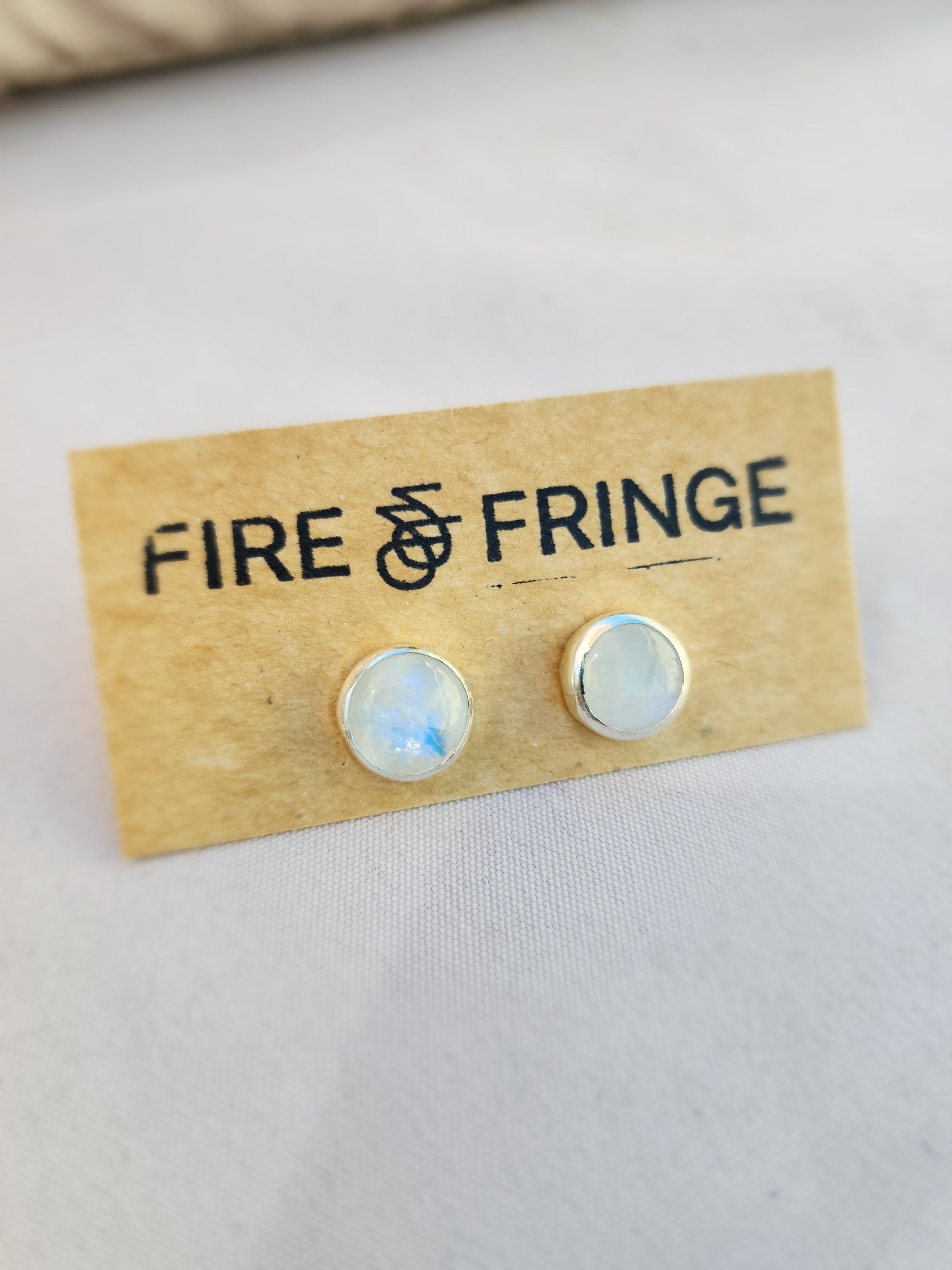 Moonstone Stud Earrings