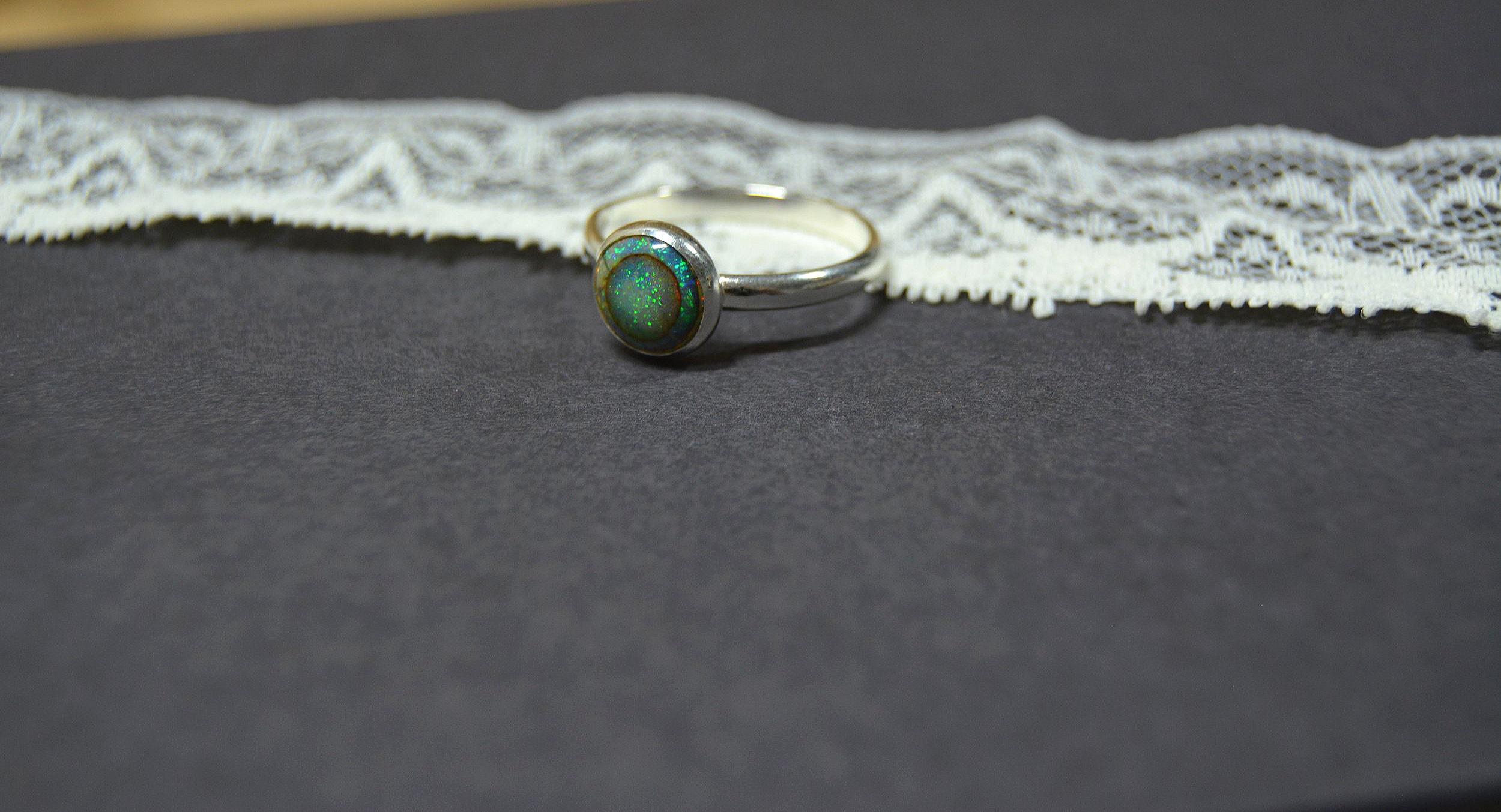 Sterling Opal Ring