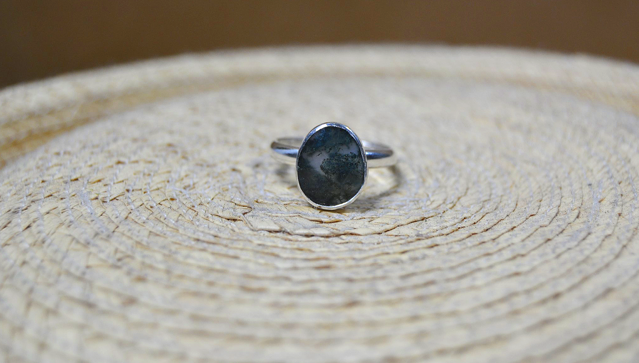 Moss Agate Ring