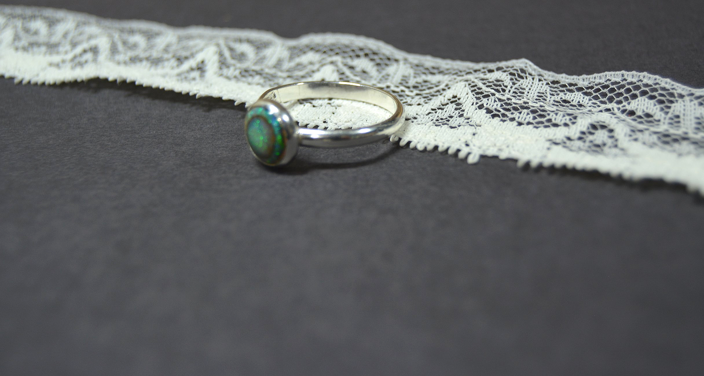 Sterling Opal Ring