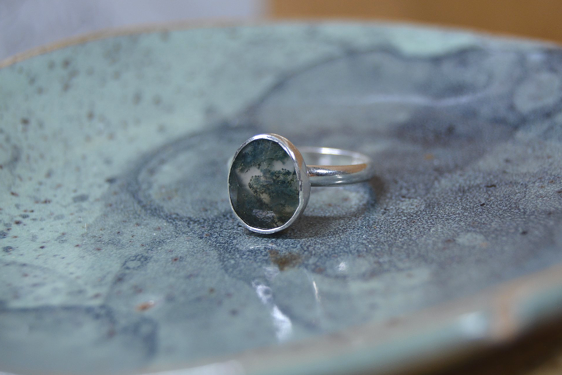 Moss Agate Ring