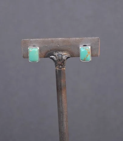 Rectangular Turquoise Stud