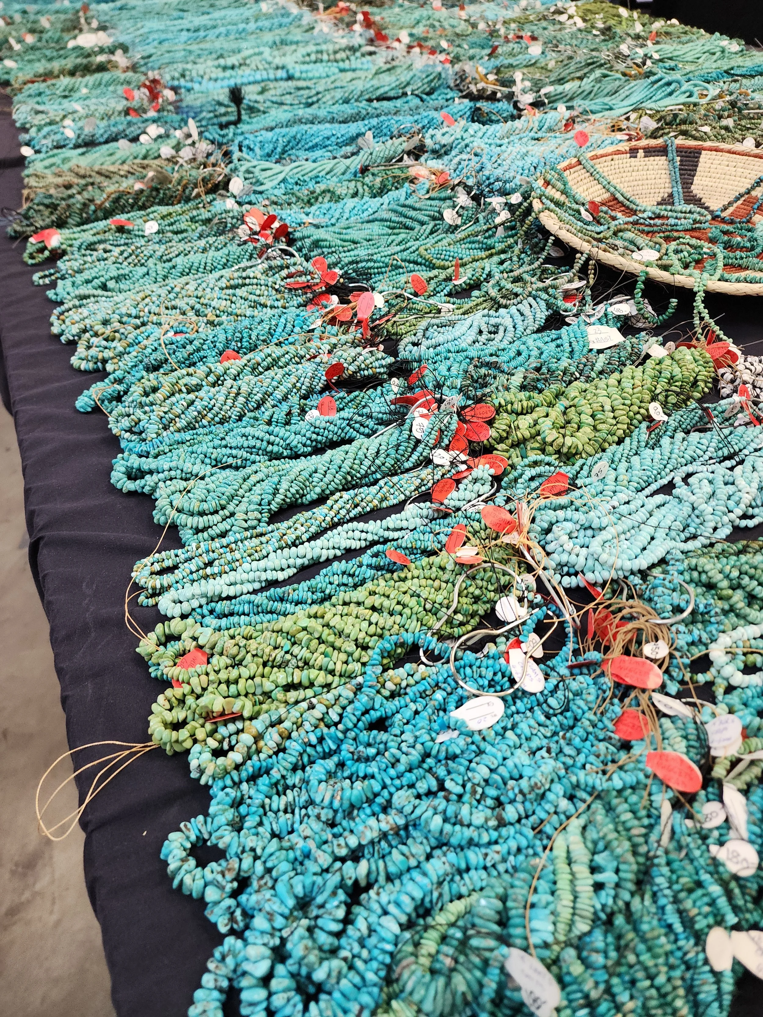 Strands of Turquoise Beads