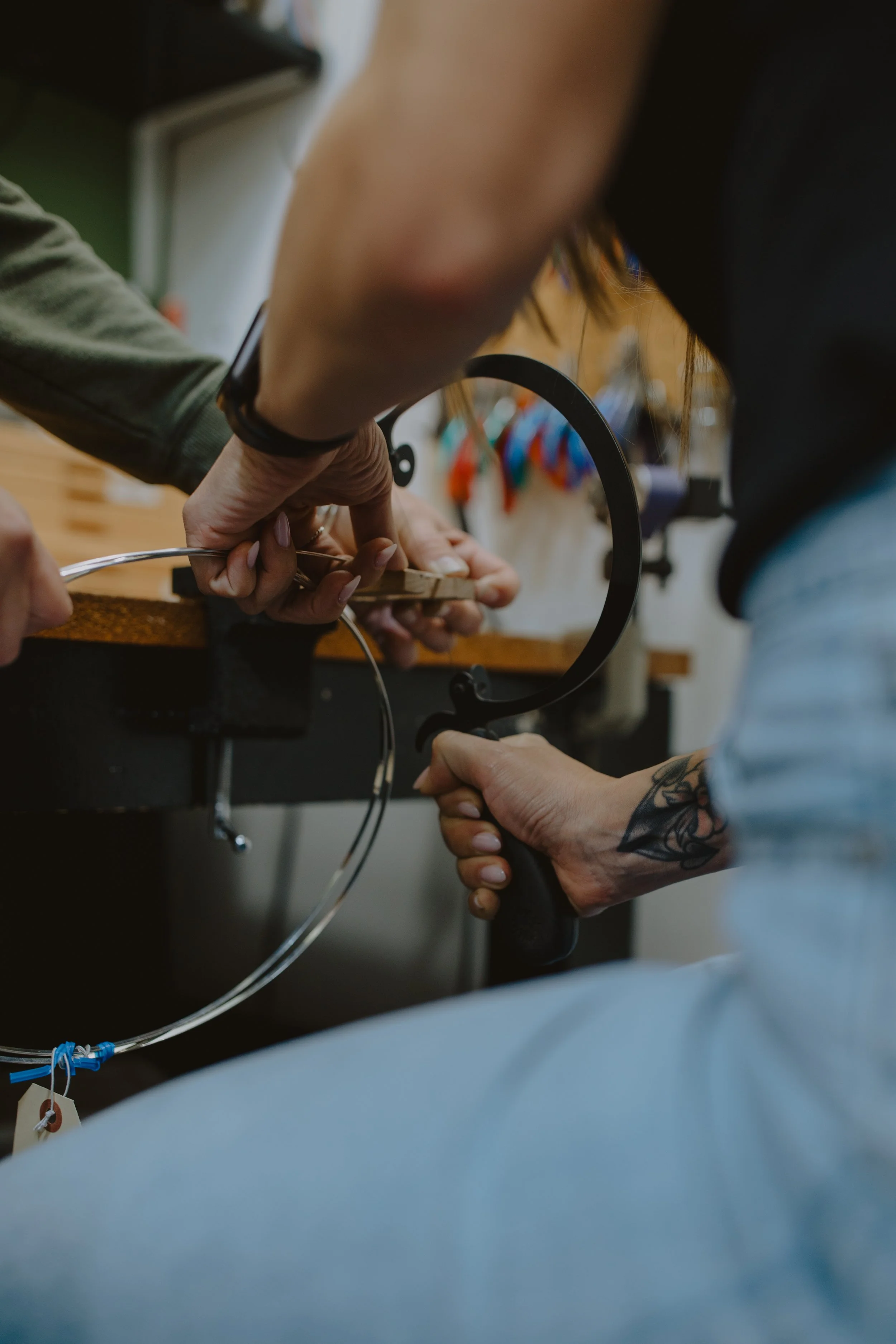 Hands on silversmithing class in Caldwell Idaho