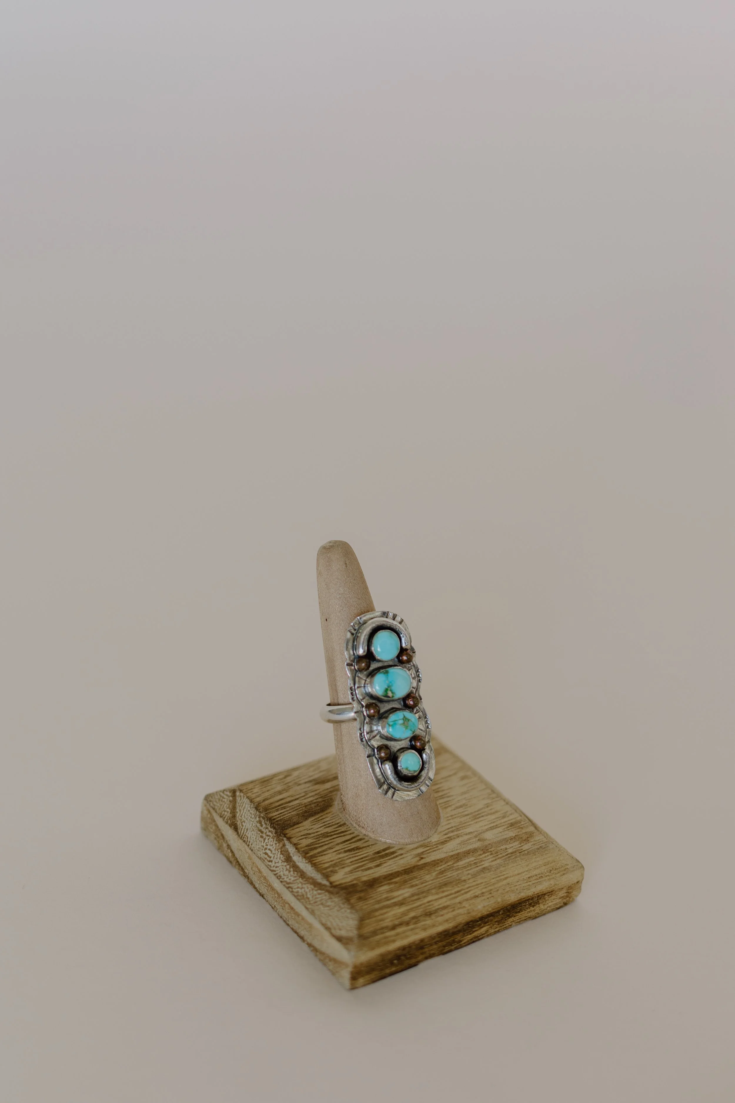 Multi Stone Turquoise and Sterling Silver Ring