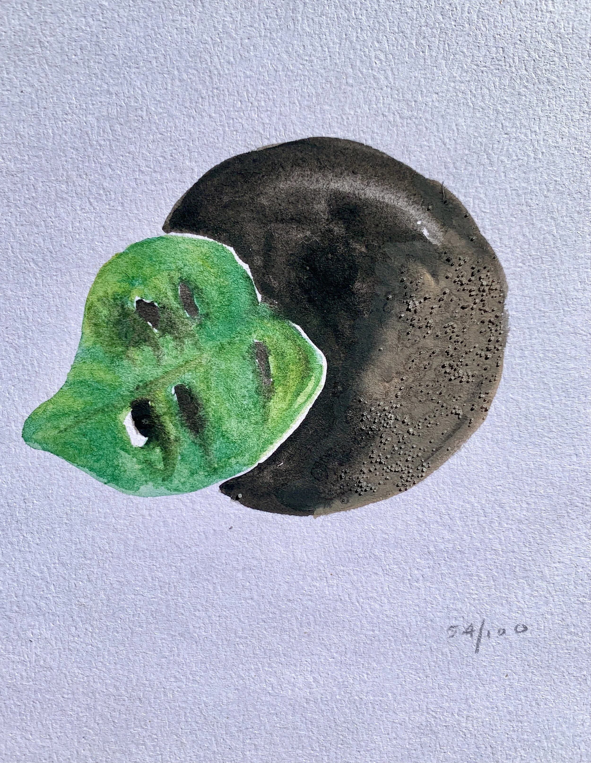 I started playing with some of the brighter watercolors in my set with this one. I’m still not sold on the greens.