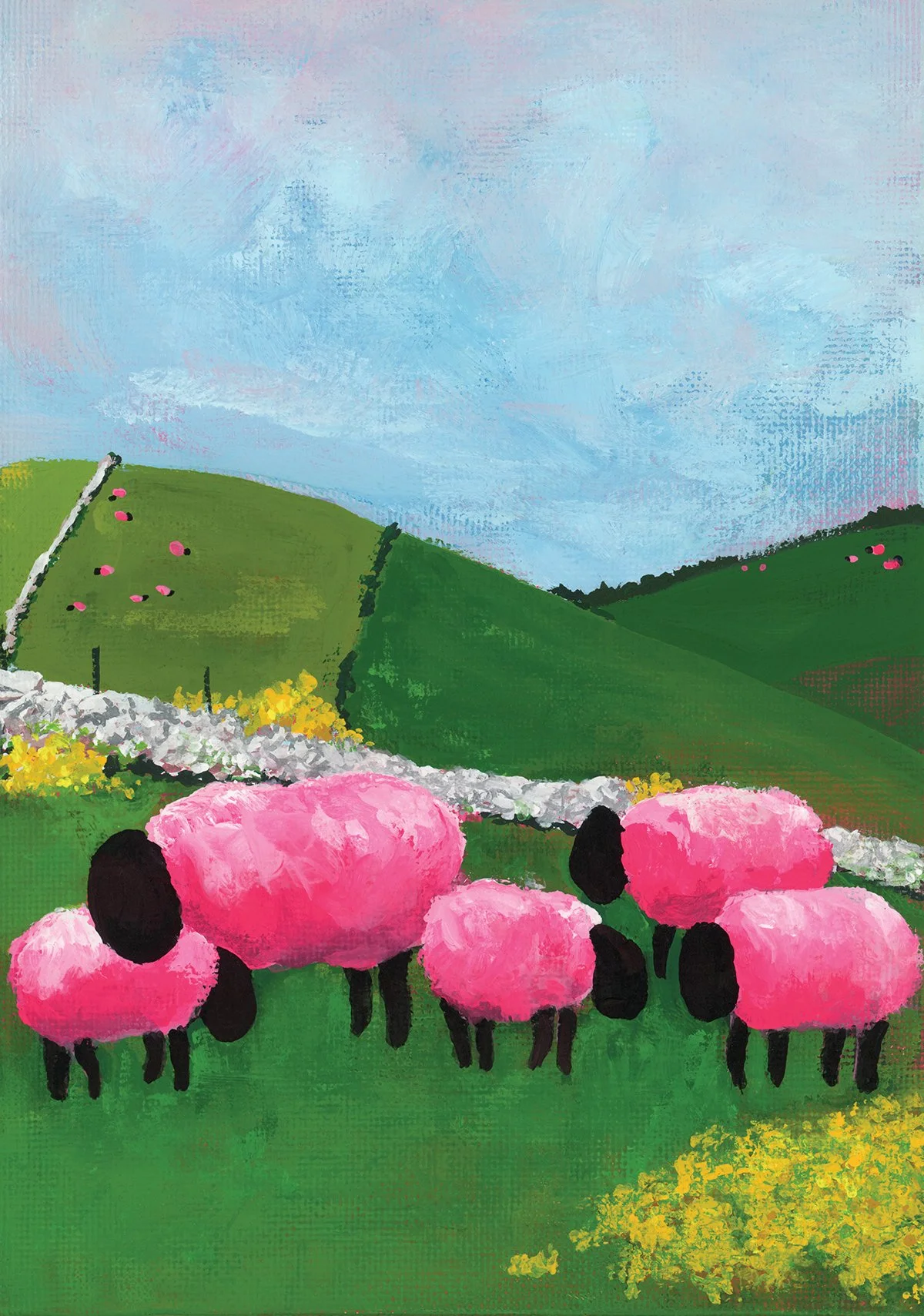 Pink Sheep print