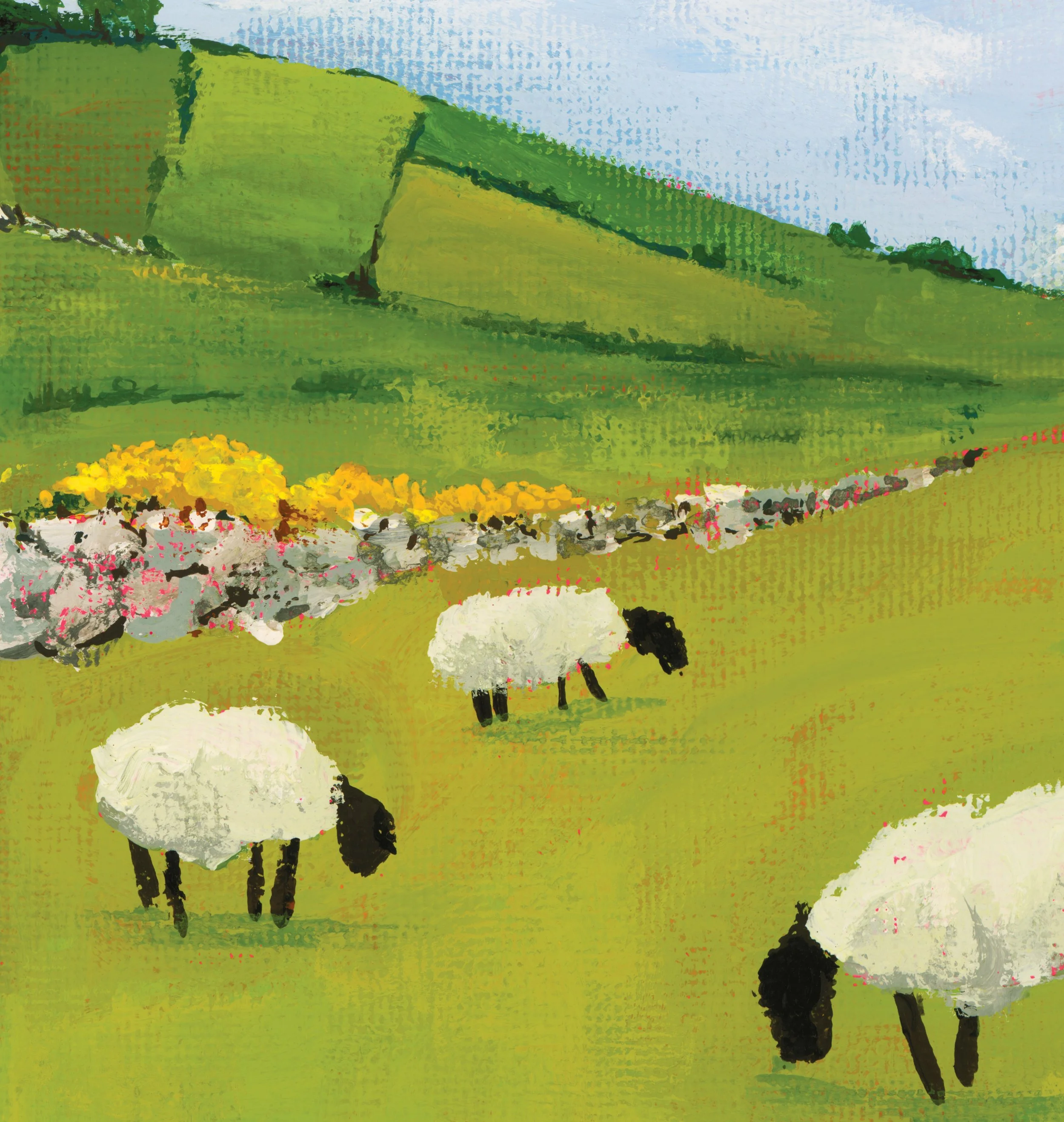 Sheep with gorse on fence detail.jpg