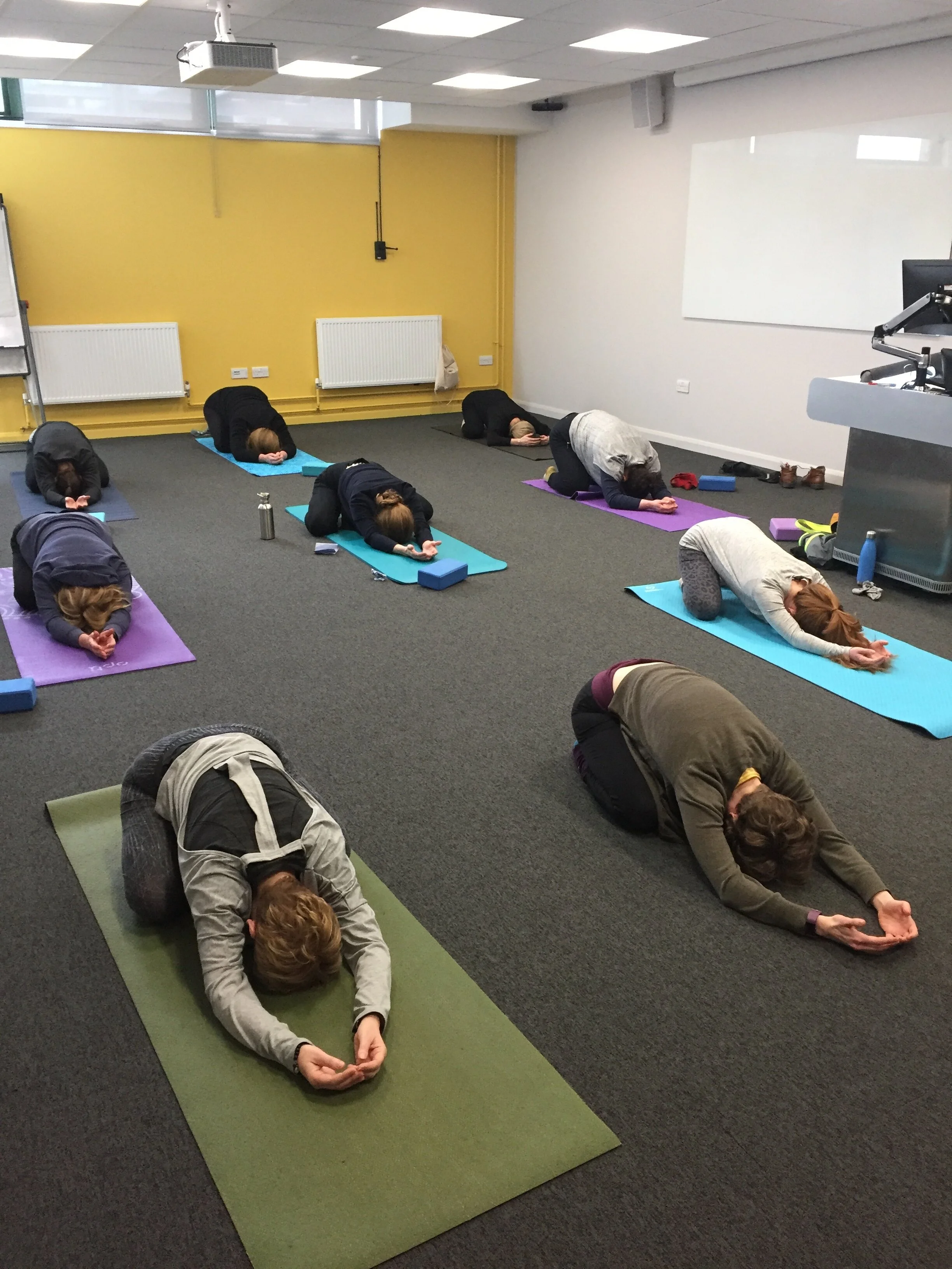 Classrooms converted into yoga studios