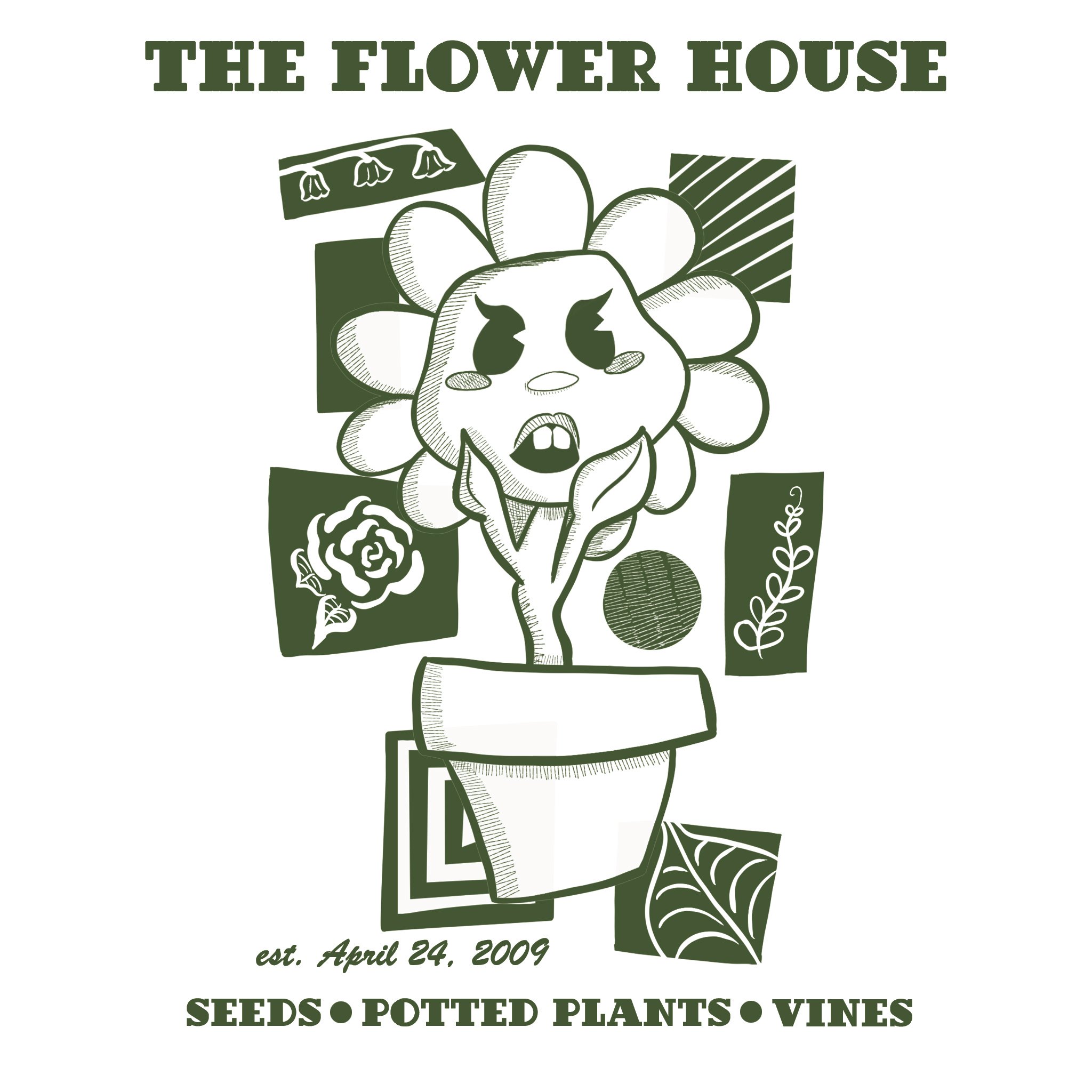 Emma V - Flower House Shirt Design