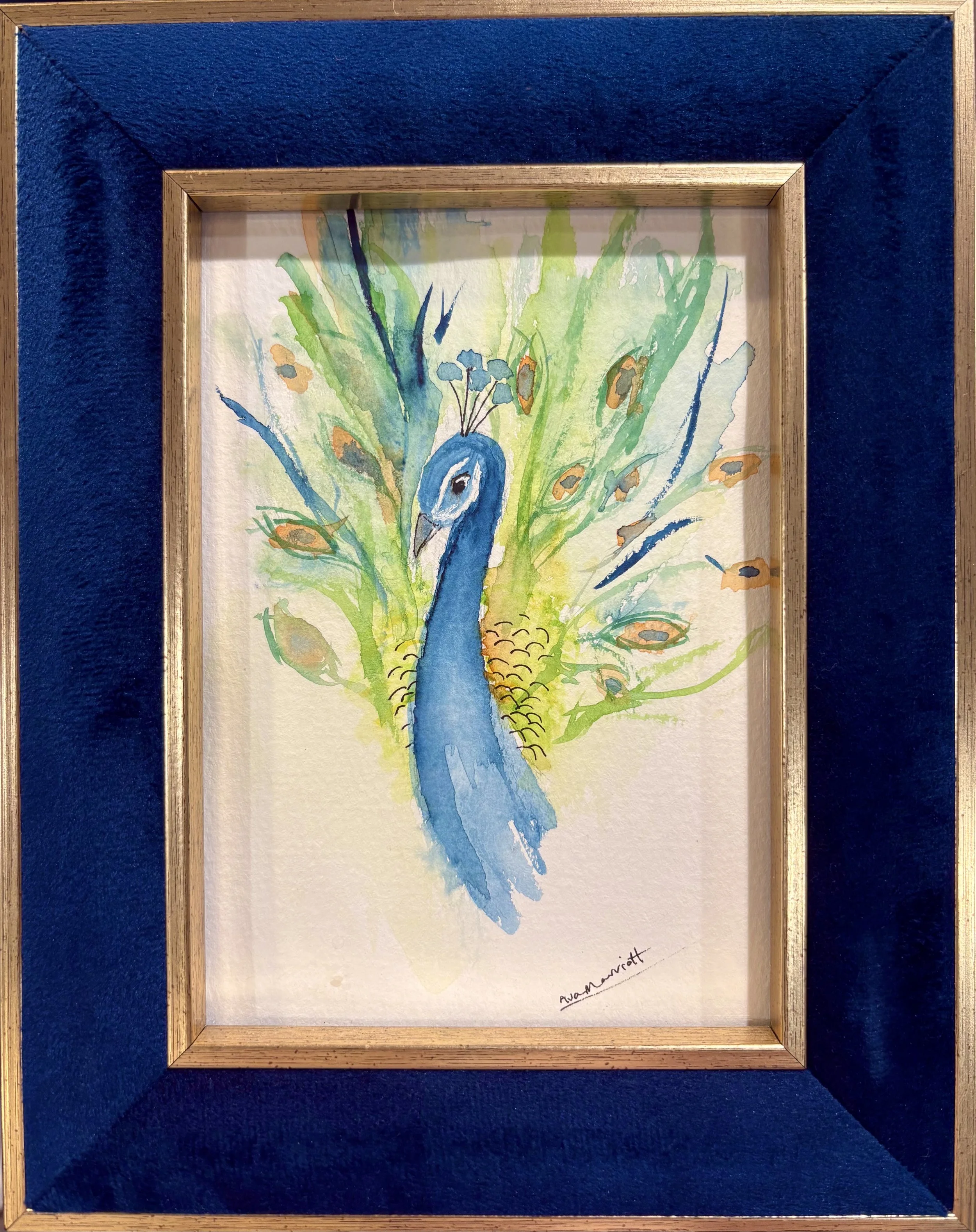 Ava M - Abstract Peacock 