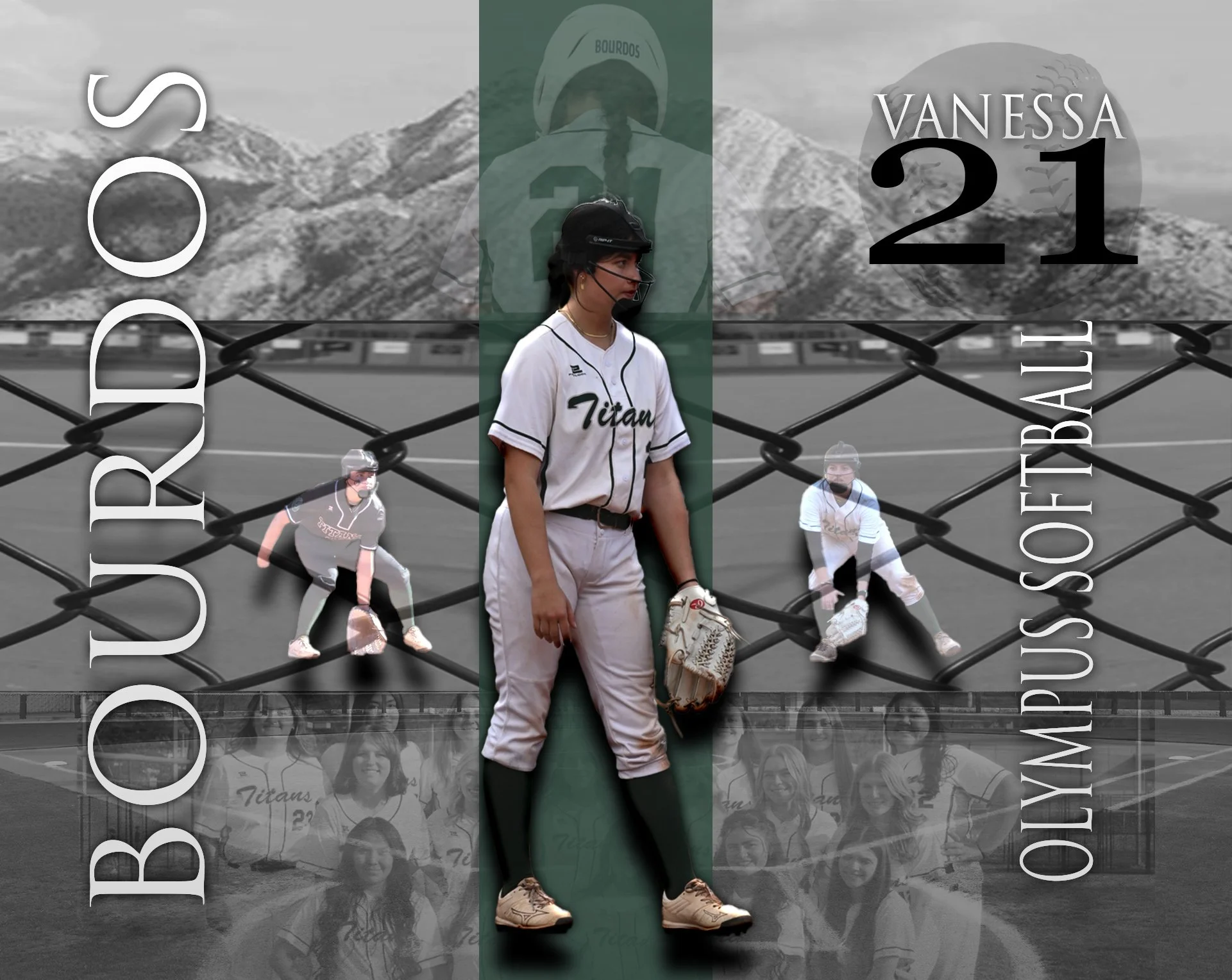Vanessa B - Softball Collage