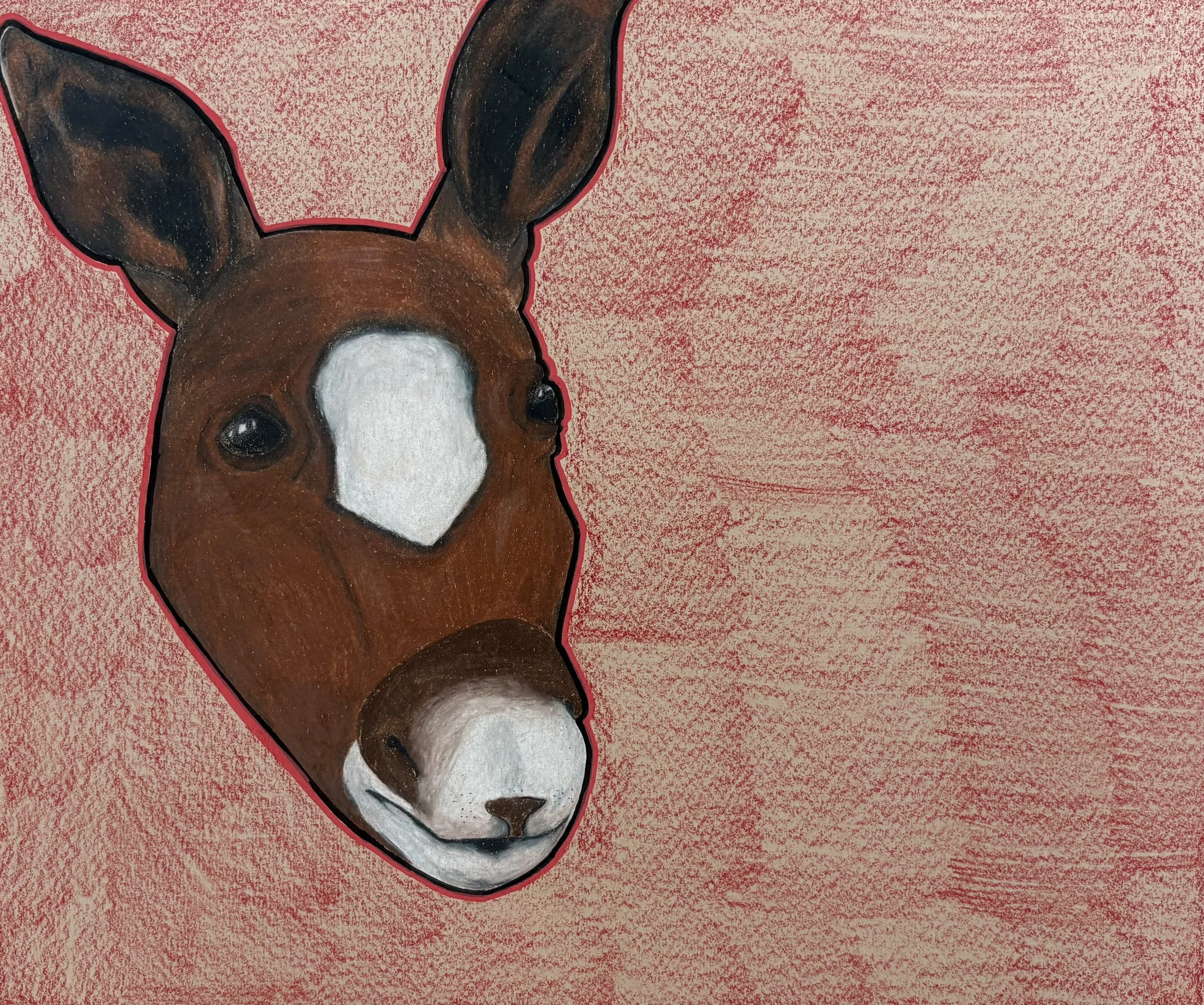 Claudia S - The Western Moose Color Pencil Piece 