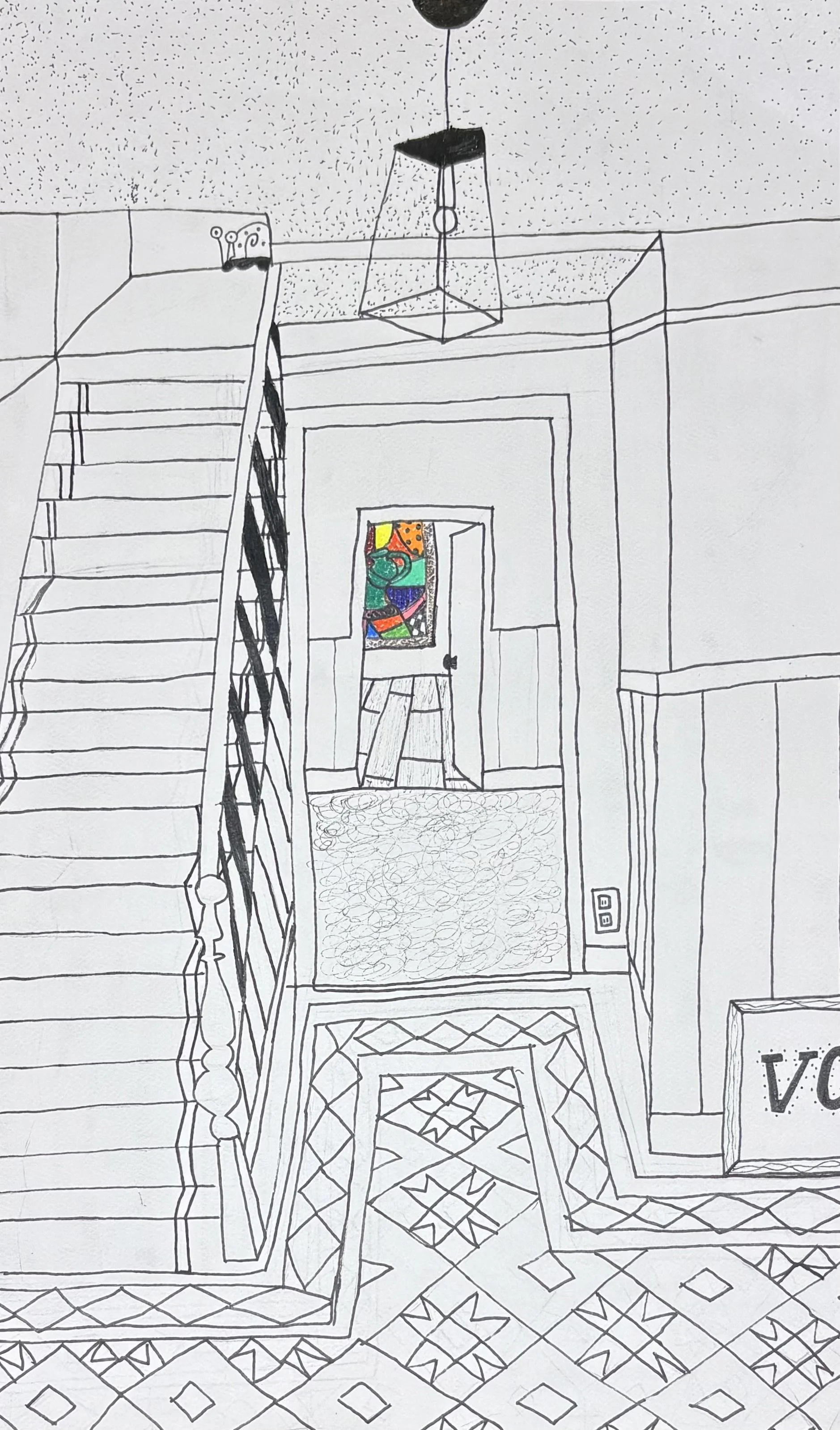 Claire C - stairway