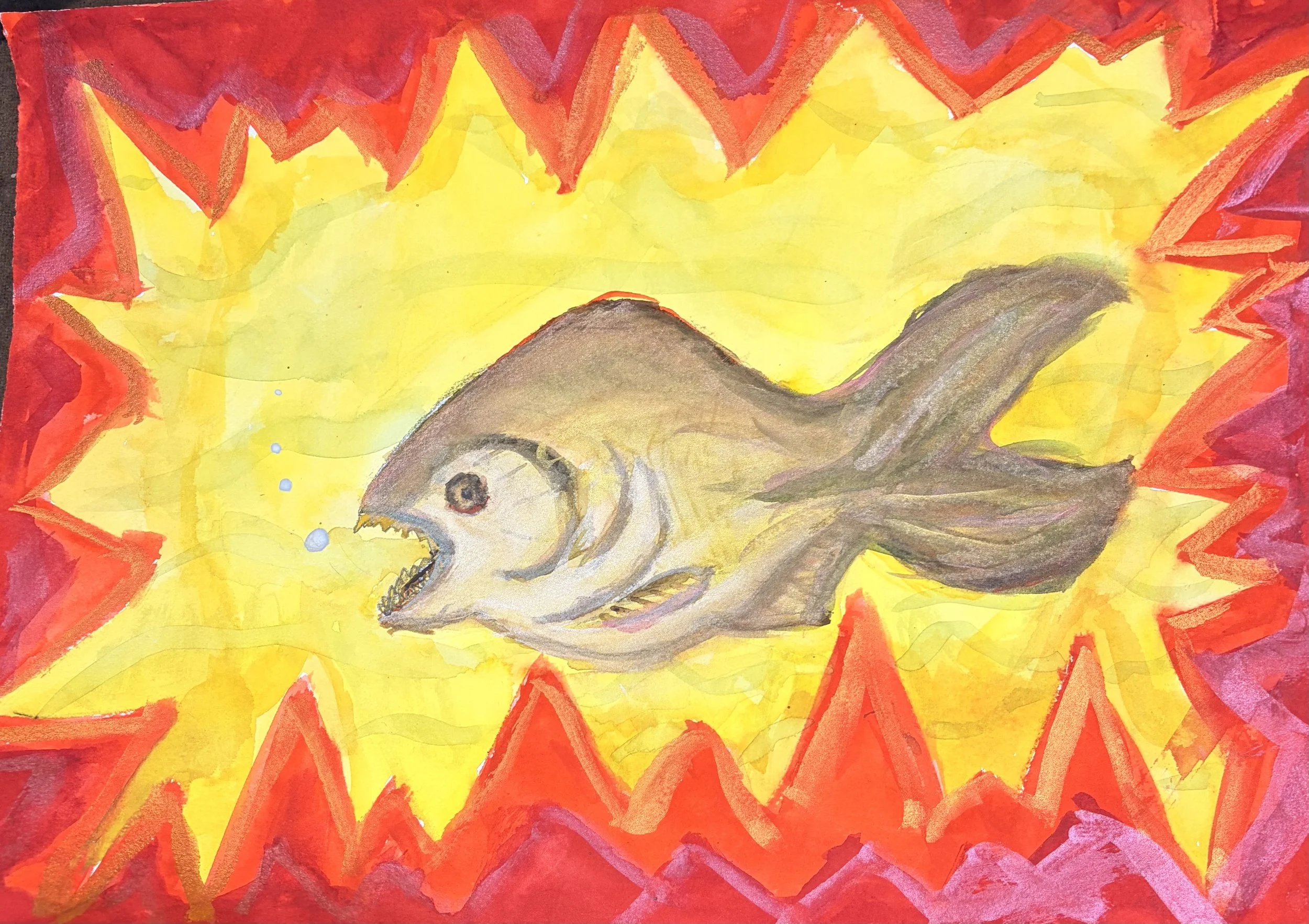 London B - Fire swallowing piranha 