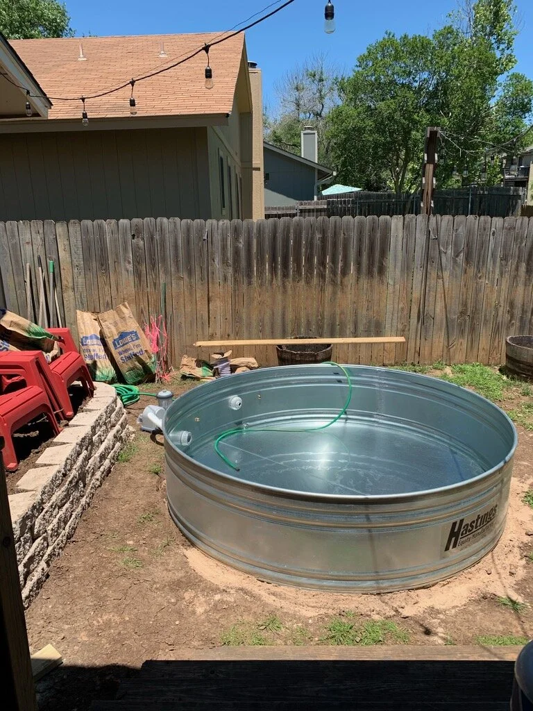 How to Level for Your Stock Tank Pool — Sister Stocks And Co.