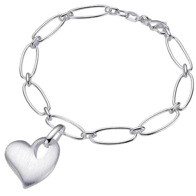 Beating Heart Charm Chain Bracelet – Sterling Forever