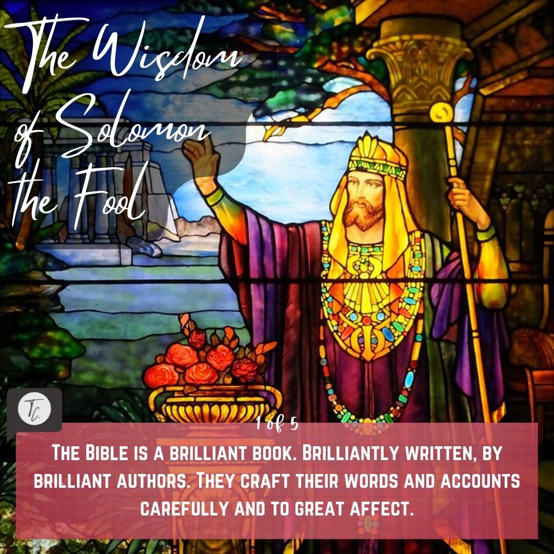 I love the story of Solomon. It's a great example of the Bible's genius; full of creative flourishes, subtle use of light, shade, irony and even sarcasm. It almost teases the reader all the way to the climax. 
.
You can read more of my thoughts here:
