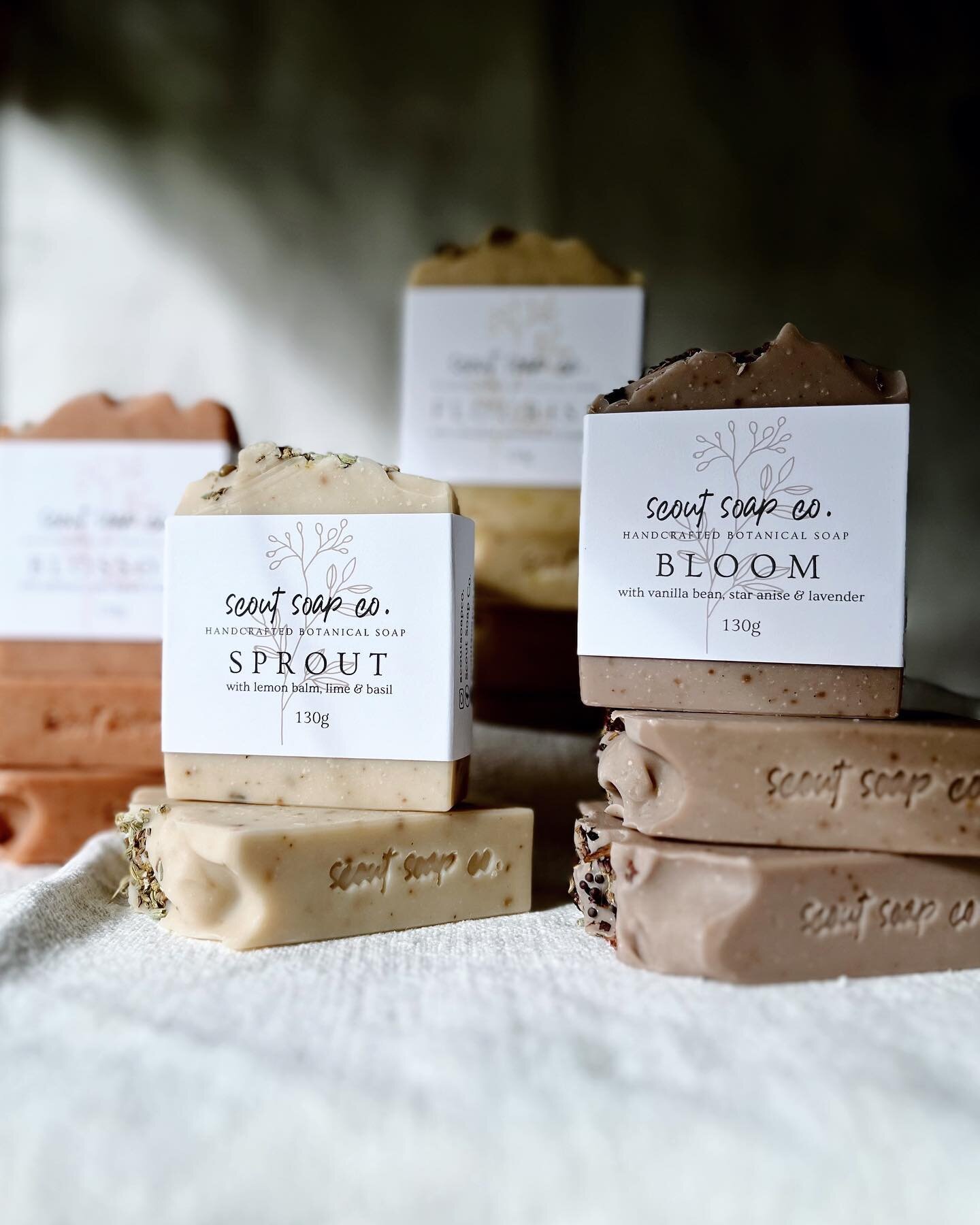 The Scout Soap Co. Spring Release was inspired by the sights and scents of Spring, and the awakening of a new season. 

seeds sprouting 
+ 
wildflowers blooming 
+ 
trees blossoming

Plants that have been dormant all winter are now coming to life and