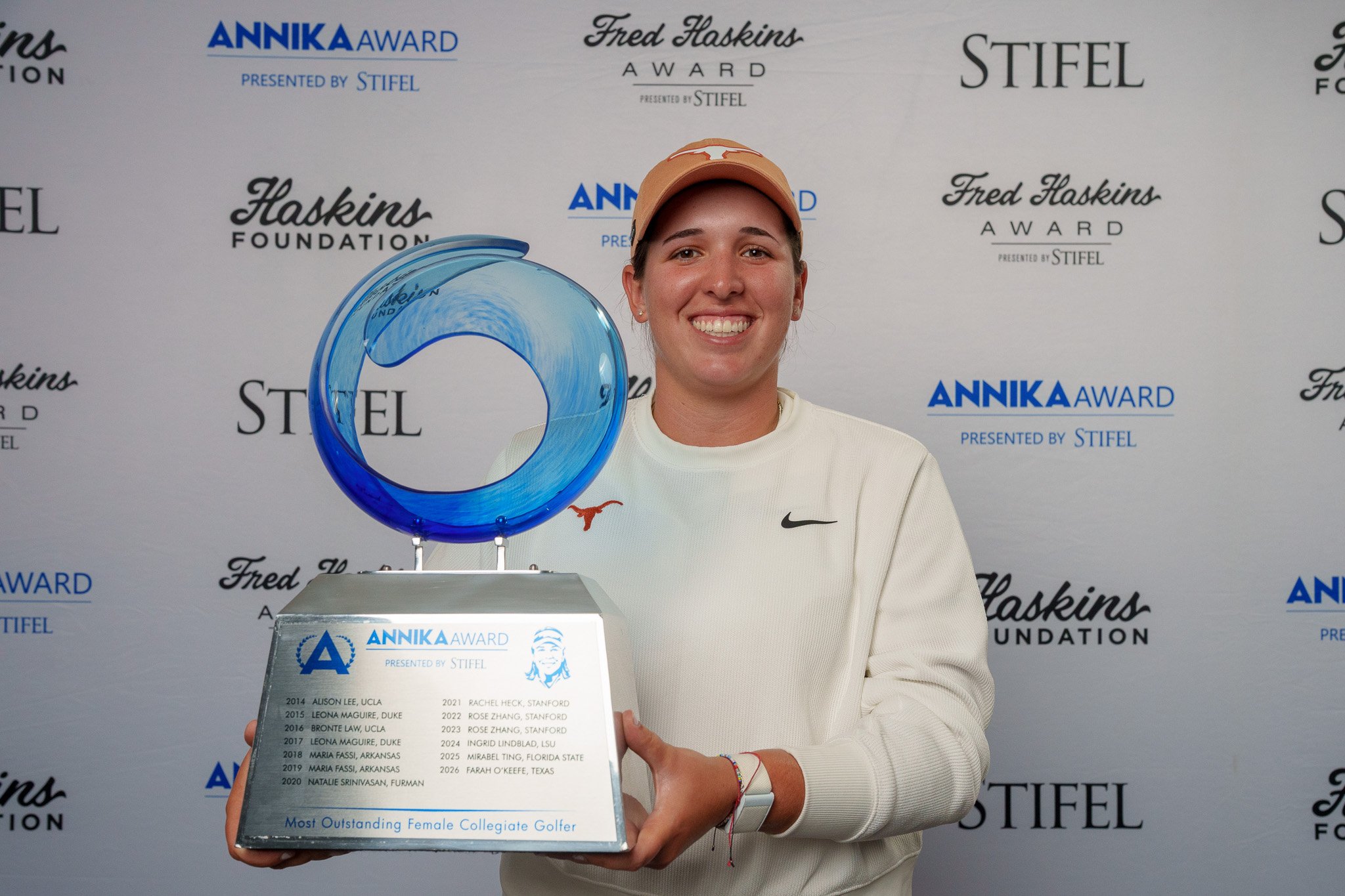 Farah O'Keefe Wins the 2025-2026 ANNIKA Award Presented by Stifel