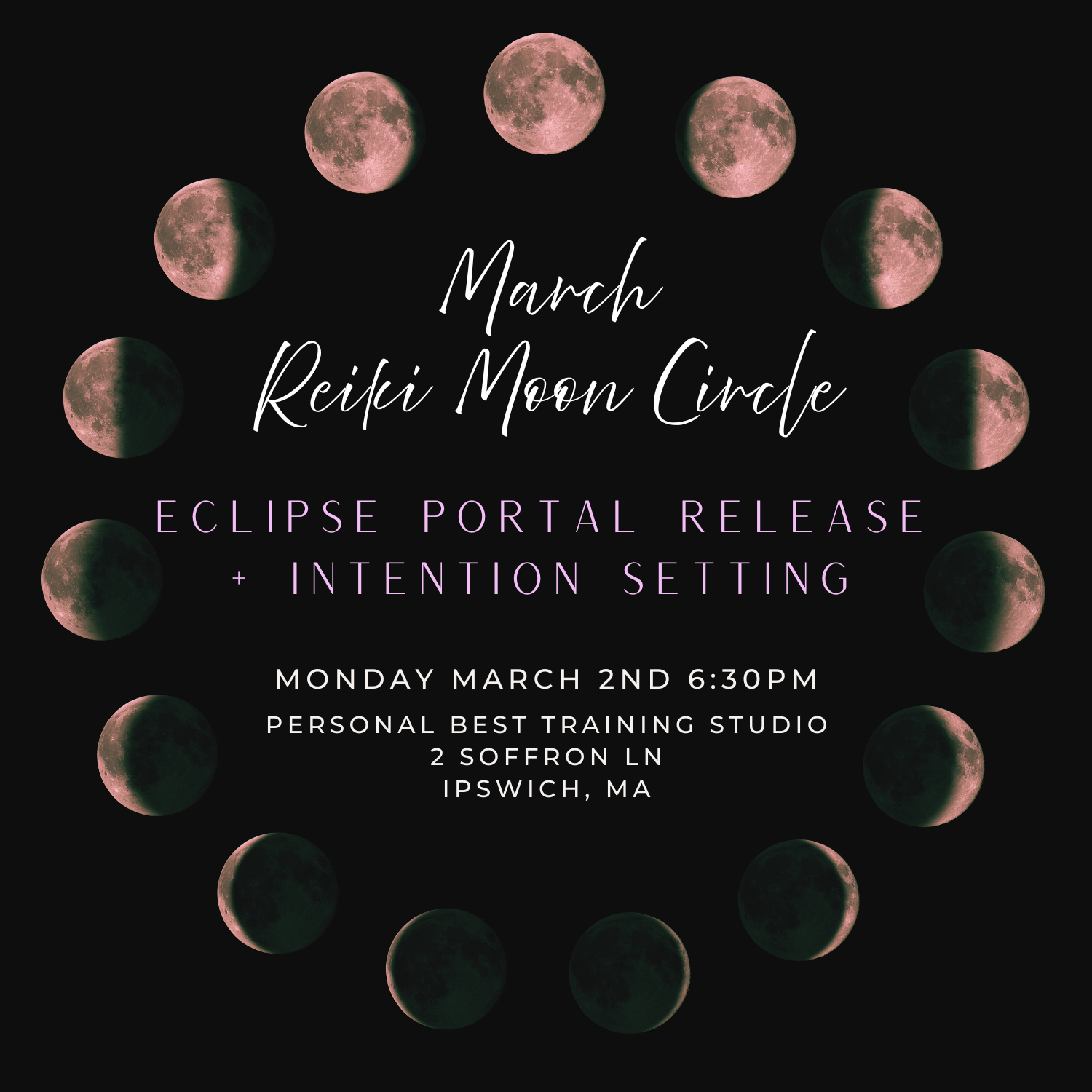 March Eclipse Reiki Circle 3/2 6:30pm