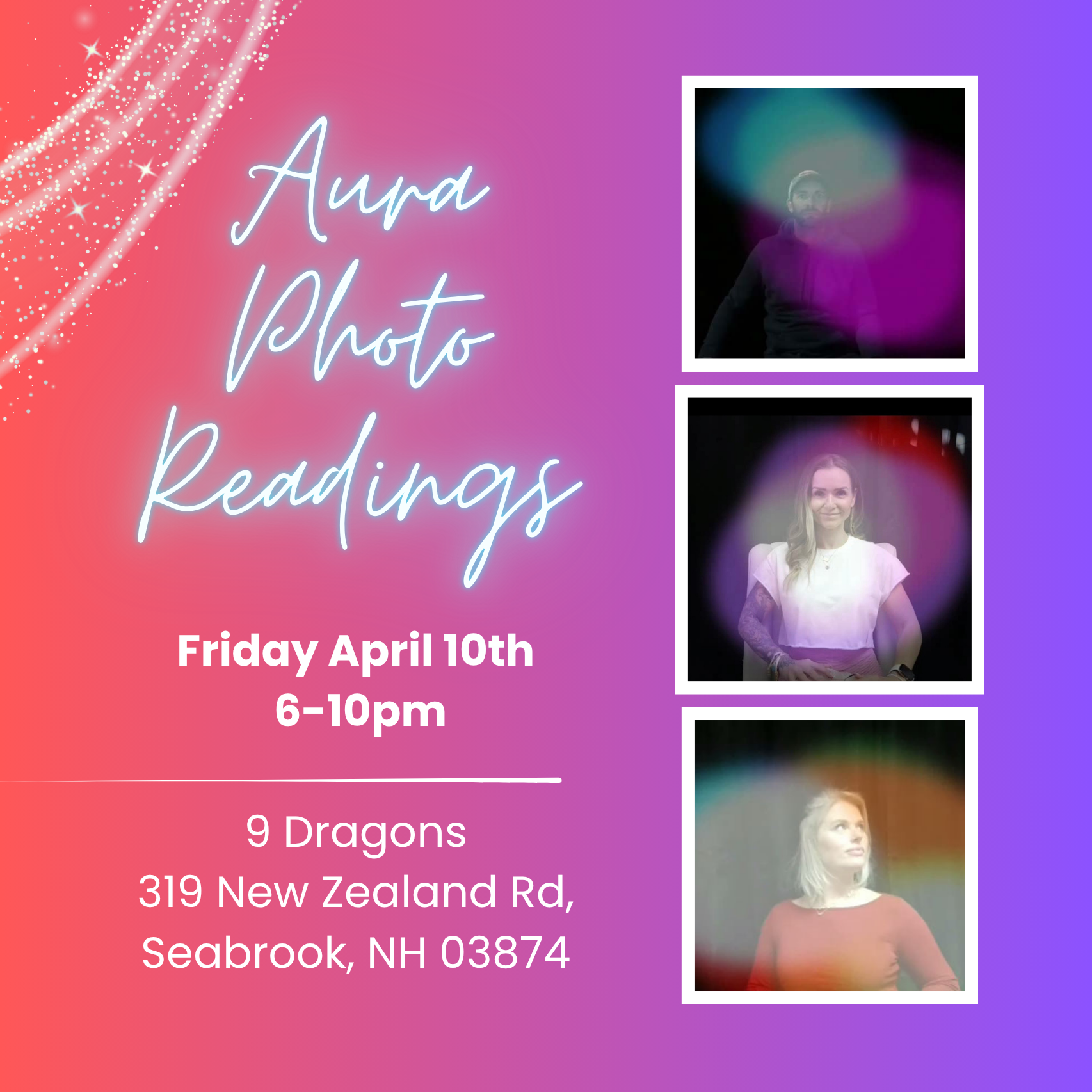 Aura Photo Readings at 9 Dragons at The Brook - 4/10, 6-10pm