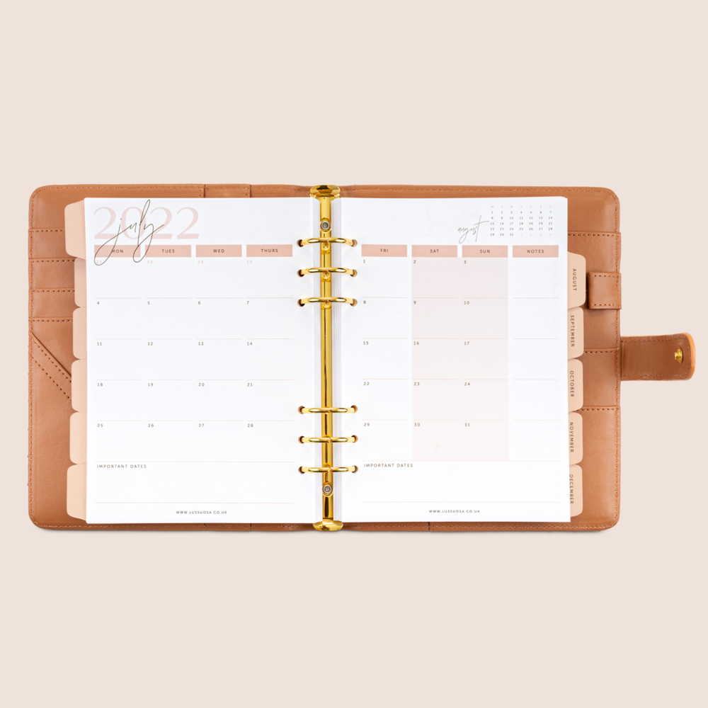 Planner Notepaper Refill FITS Louis Vuitton Agenda MM Medium Cover: 200  Pages