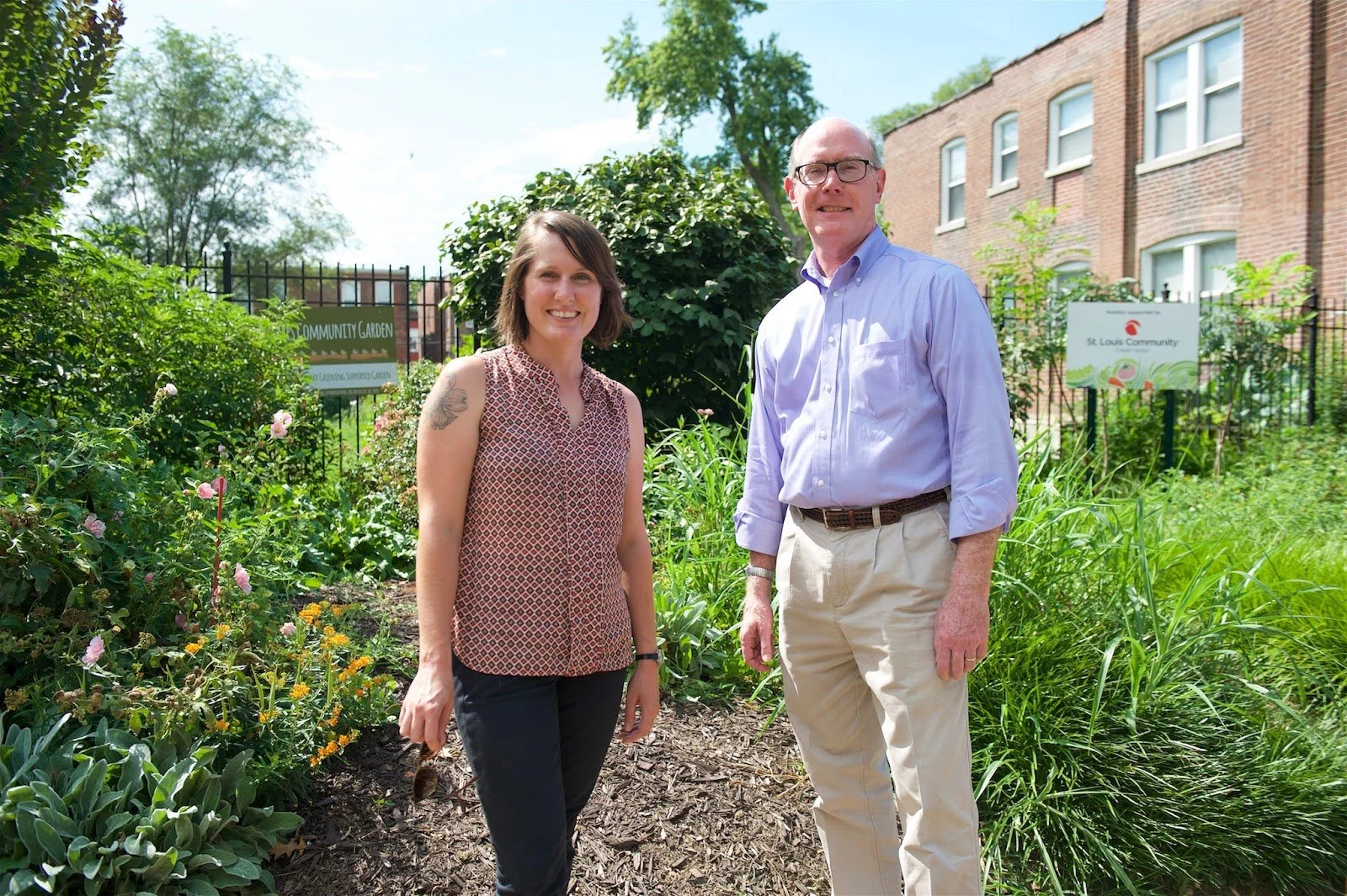 Assistant Director Becky Reinhart (left) and Executive Director Tom Pickel