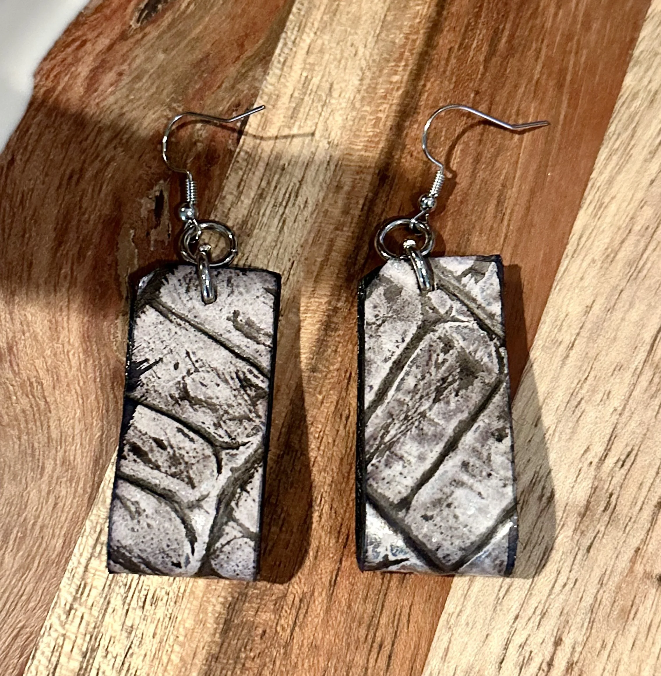 The Silver Python Earrings