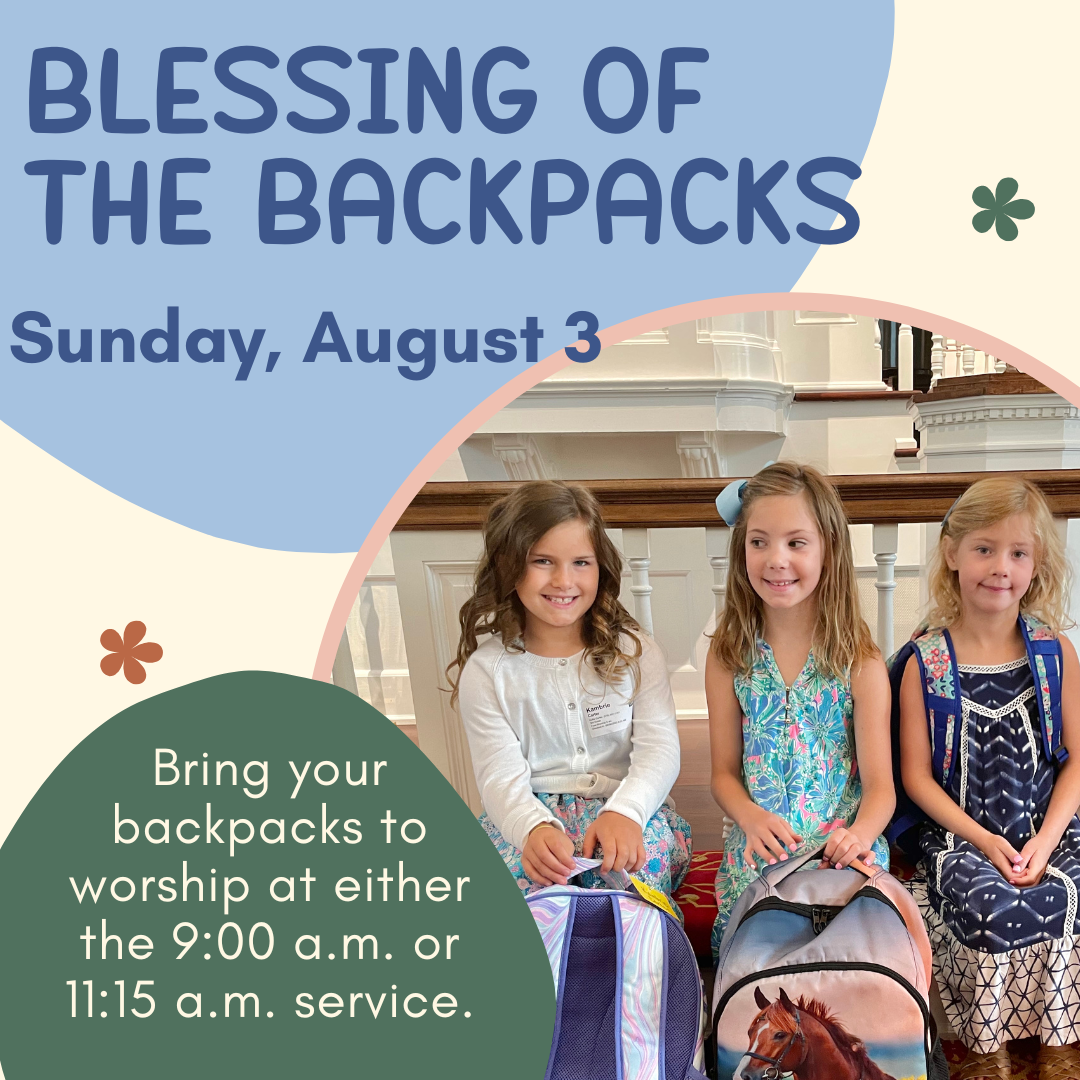 Blessing of the Backpacks