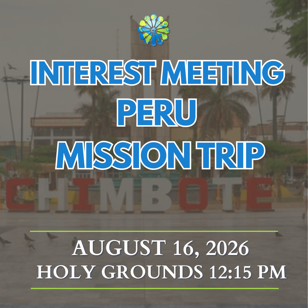 Peru Mission Trip: Interest Meeting