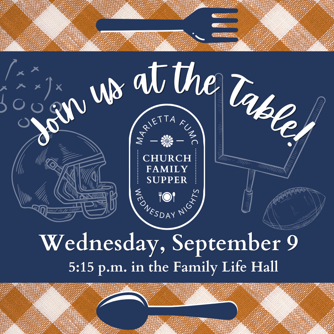 Church Family Supper: Wednesday, Sptember 9