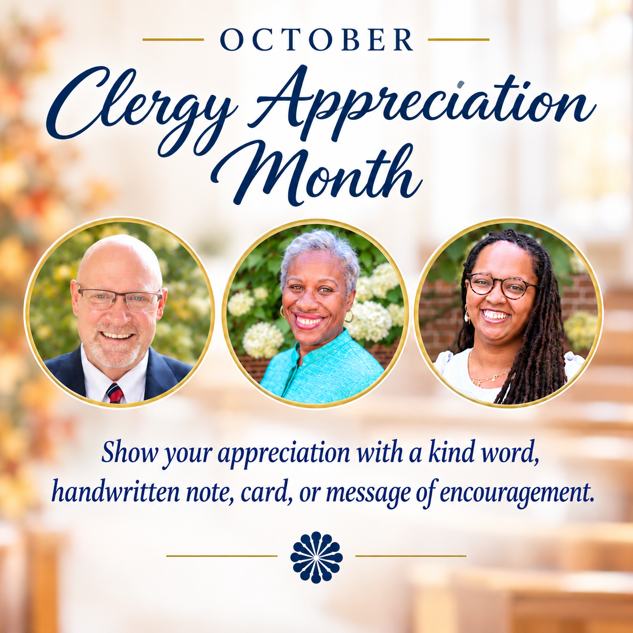 Clergy Appreciation Month