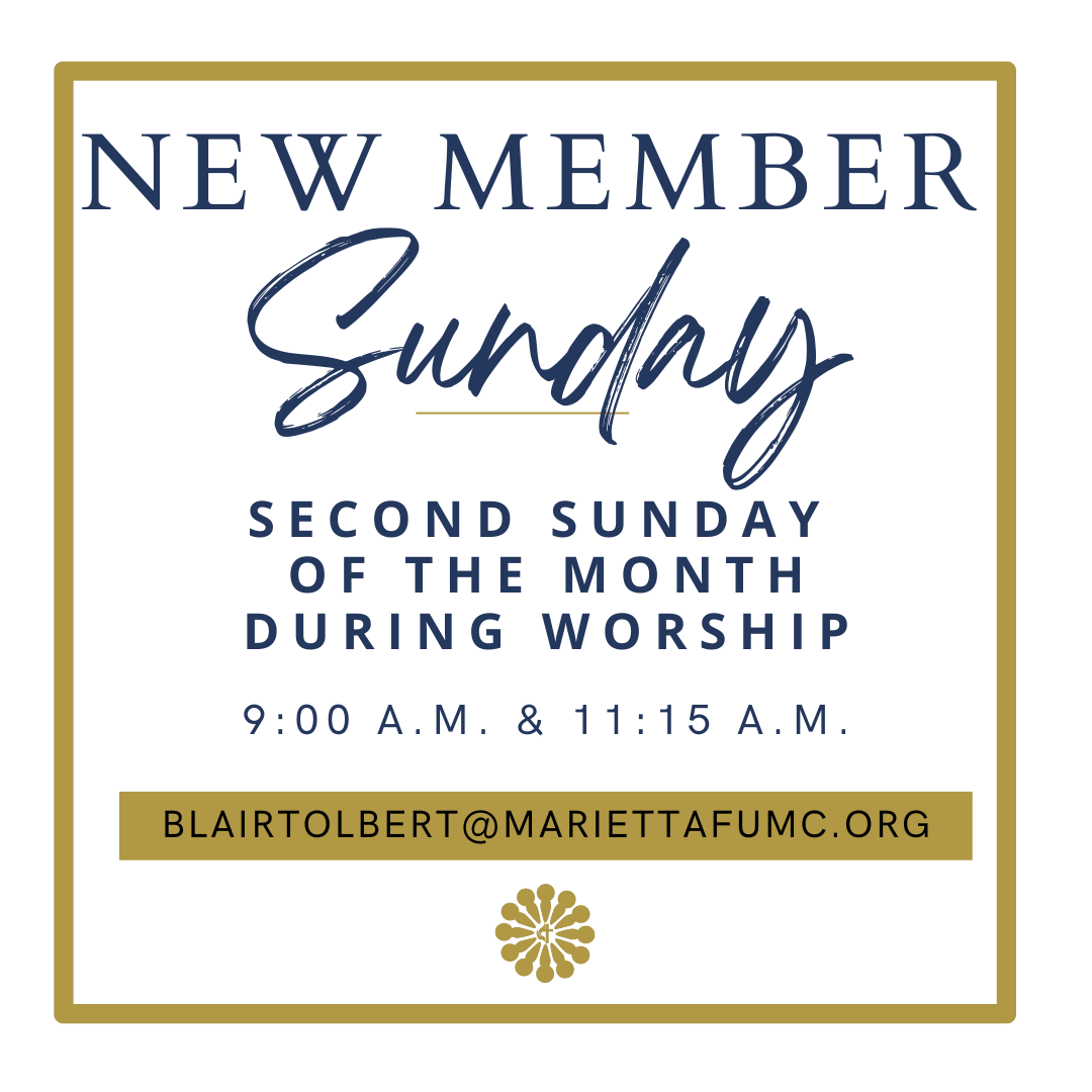 Member Sunday Membership — Marietta FUMC