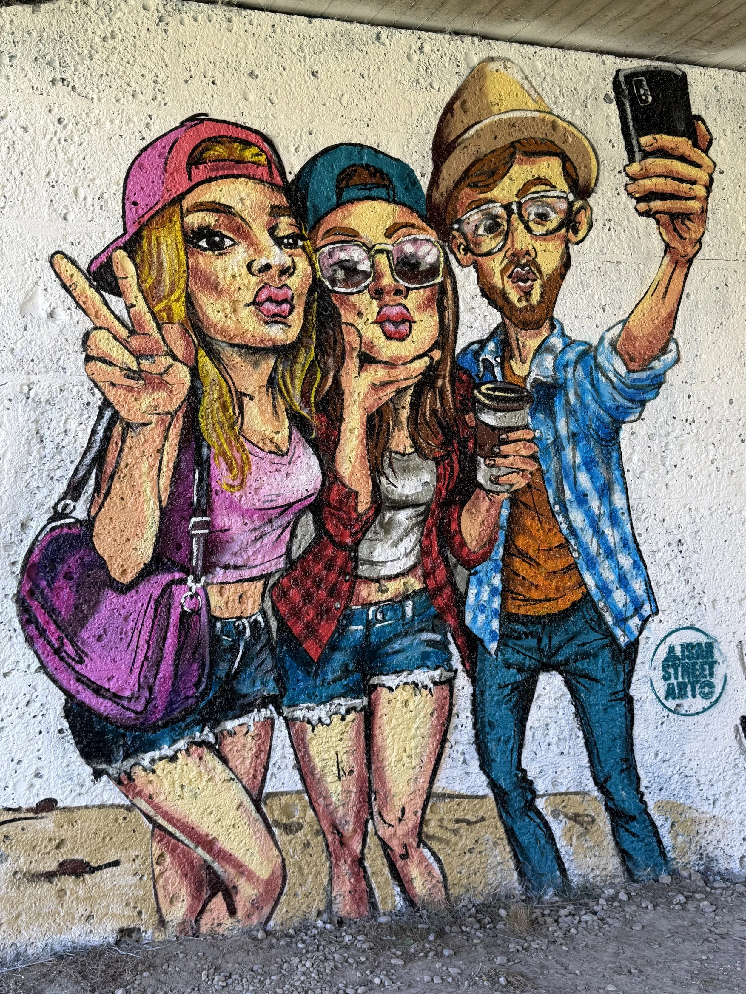 Selfie Gang Comic Graffiti