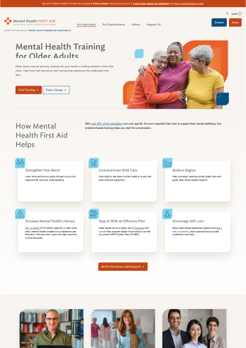 Mental Health First Aid for Older Adults