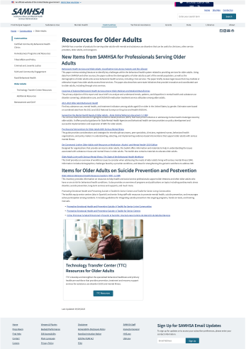 SAMHSA: Suicide-prevention Seniors