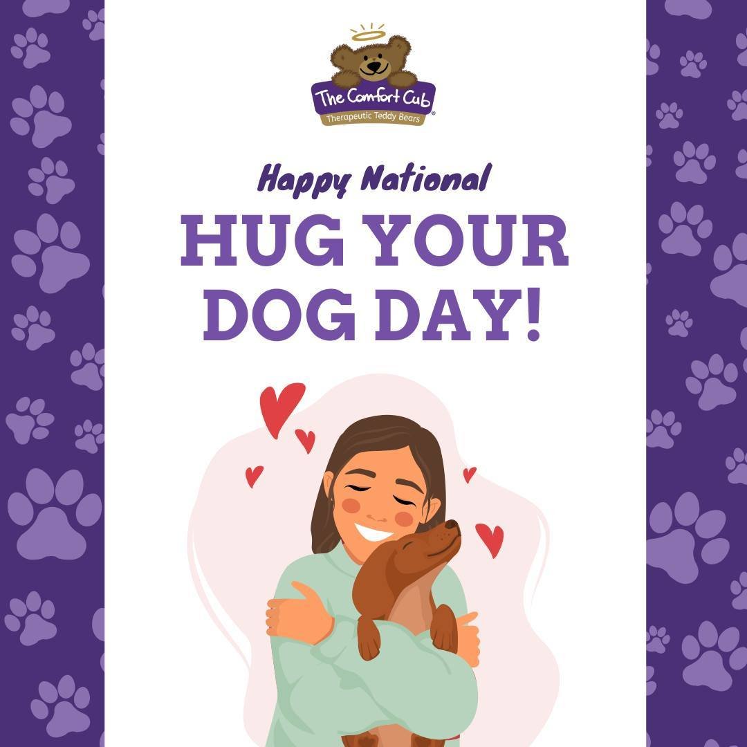 It's National Hug Your Dog Day! Our pets are often our best friends, so give them some extra love today!

The Comfort Cub can help with any type of loss--including the loss of your best pal. Ask us how you can get a cub if you're in need.

#wildcardw