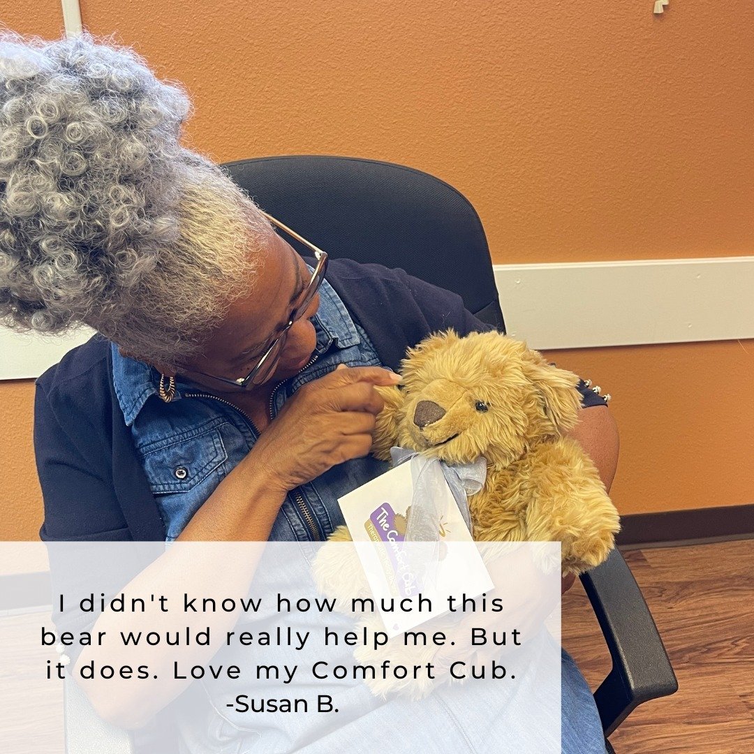 &quot;I didn't know how much this bear would really help me. But it does. Love my Comfort Cub.&quot; -Susan B.

#thecomfortcub #cub #teddybear #hopeyoucanhold #testimonialtuesday #comfort #tuesday #hug #testimonytuesday