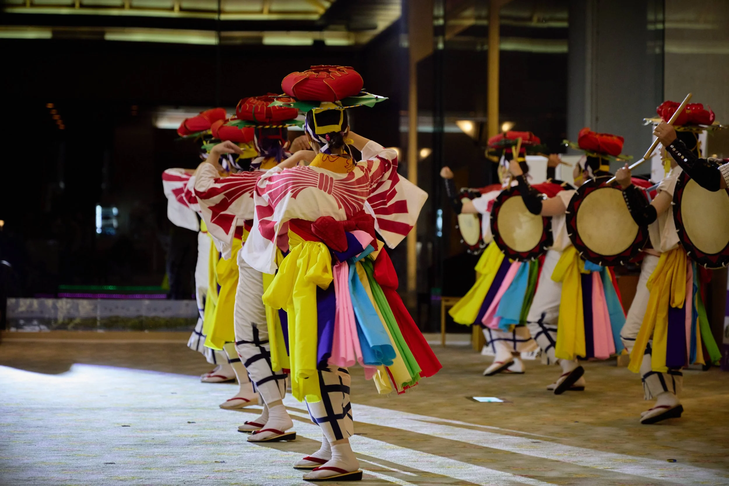 Cultural dancing in Ryokan - Morioka, Japan