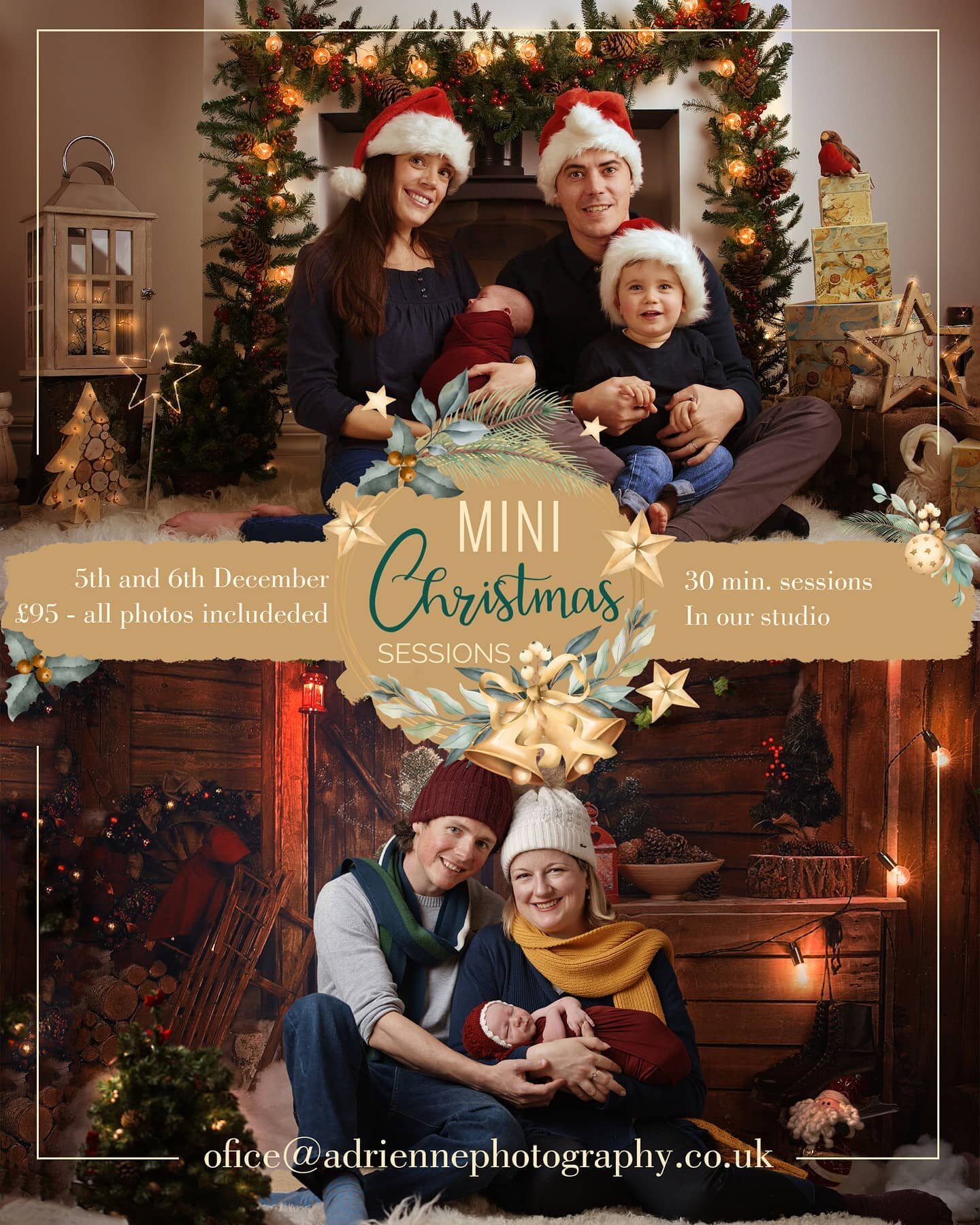 🎅Christmas Mini sessions 2020 are here!🤶 Limited availability remaining. 

 🎁 We all had such difficult times over the year, perhaps over the holiday season we can hope for a true Christmas miracle. We'd like you and your family to get into the Ho